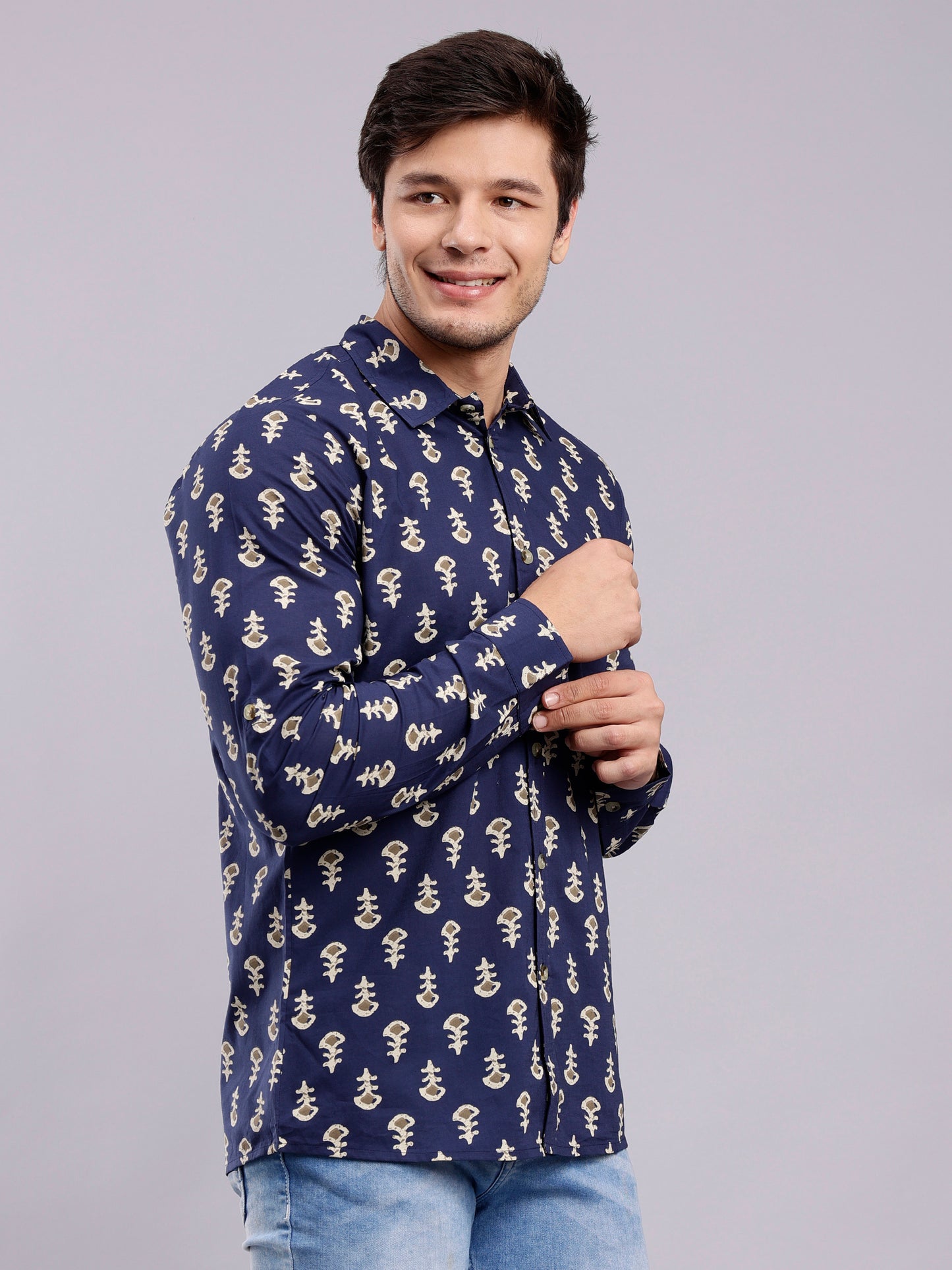 Men Regular Fit Printed Formal Shirt