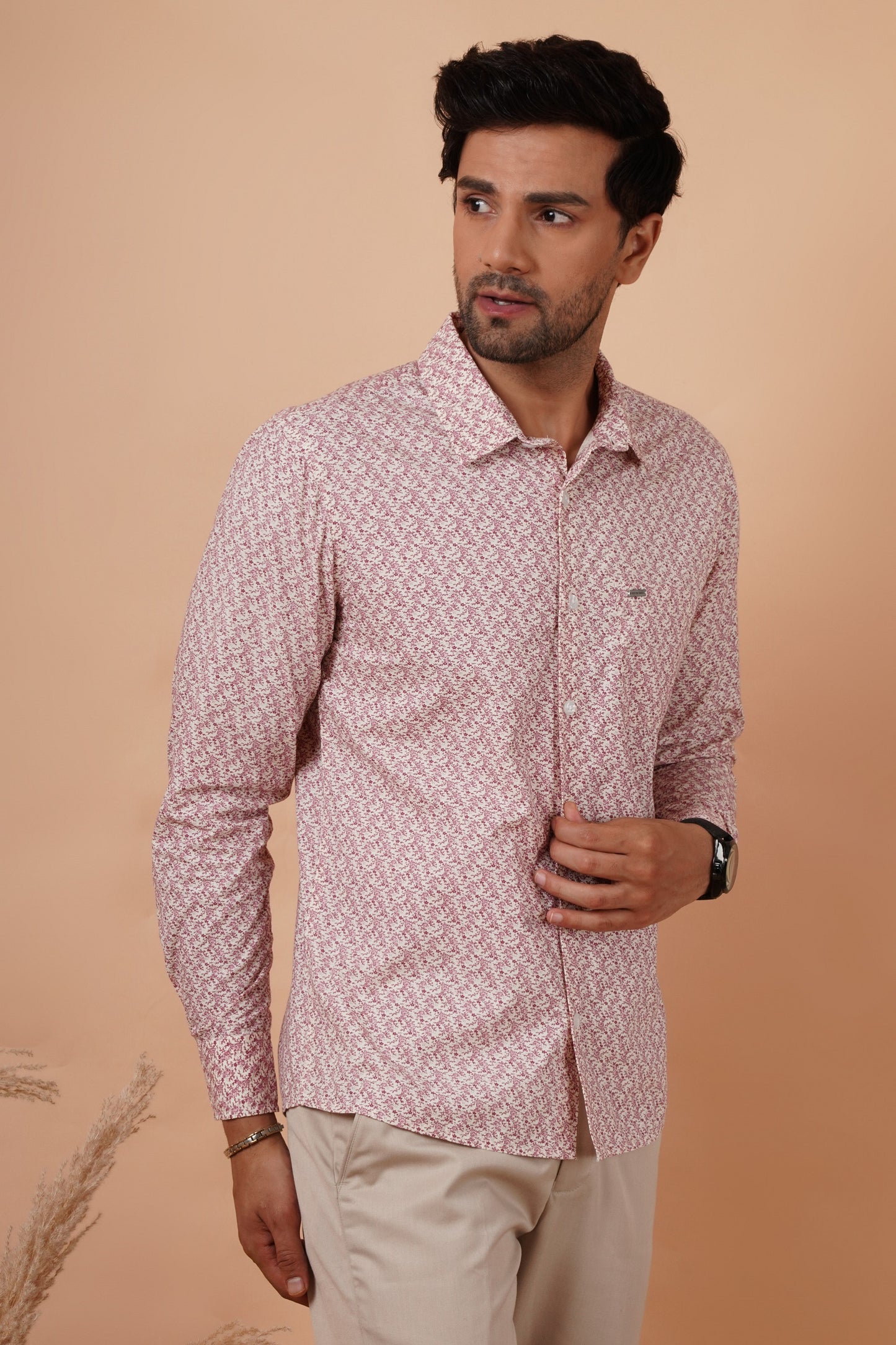 Men Regular Fit Printed Formal Shirt