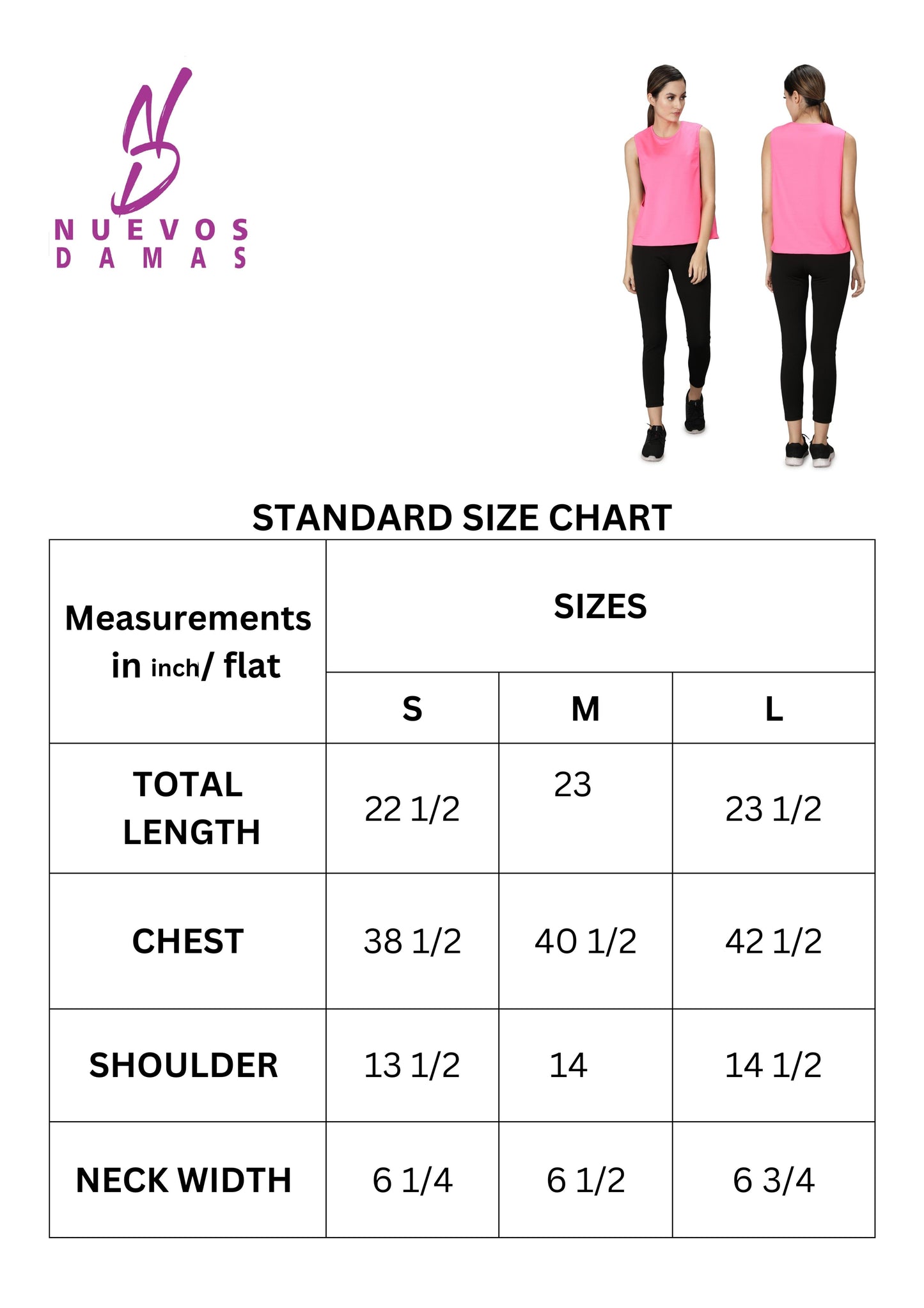 NUEVOSDAMAS Women Solid Sleeveless Pink Tank Top