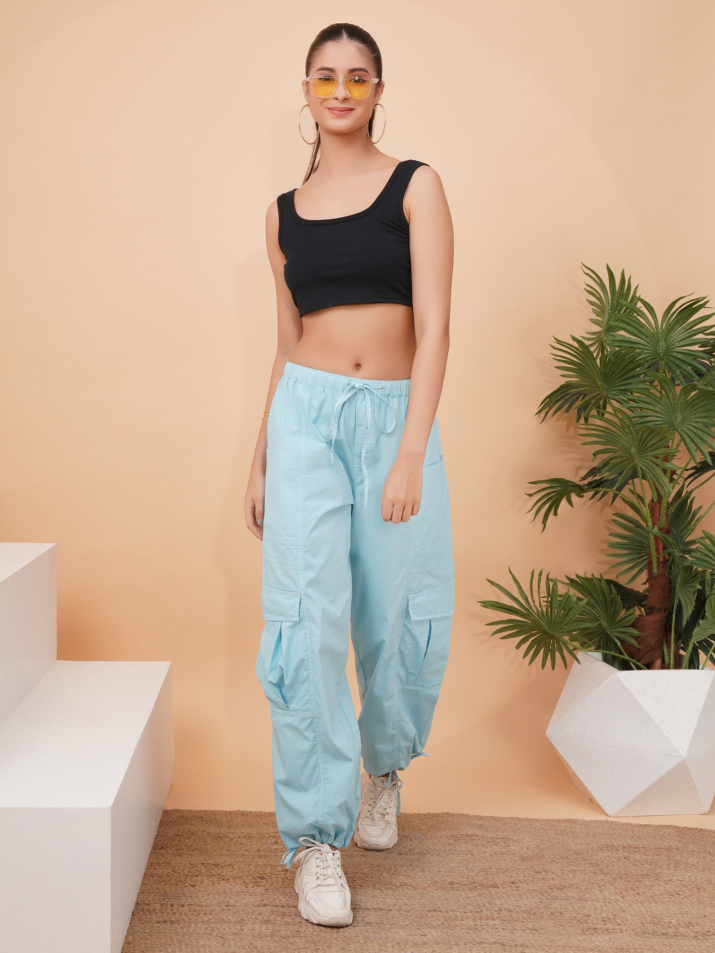 Women Aqua Cargos