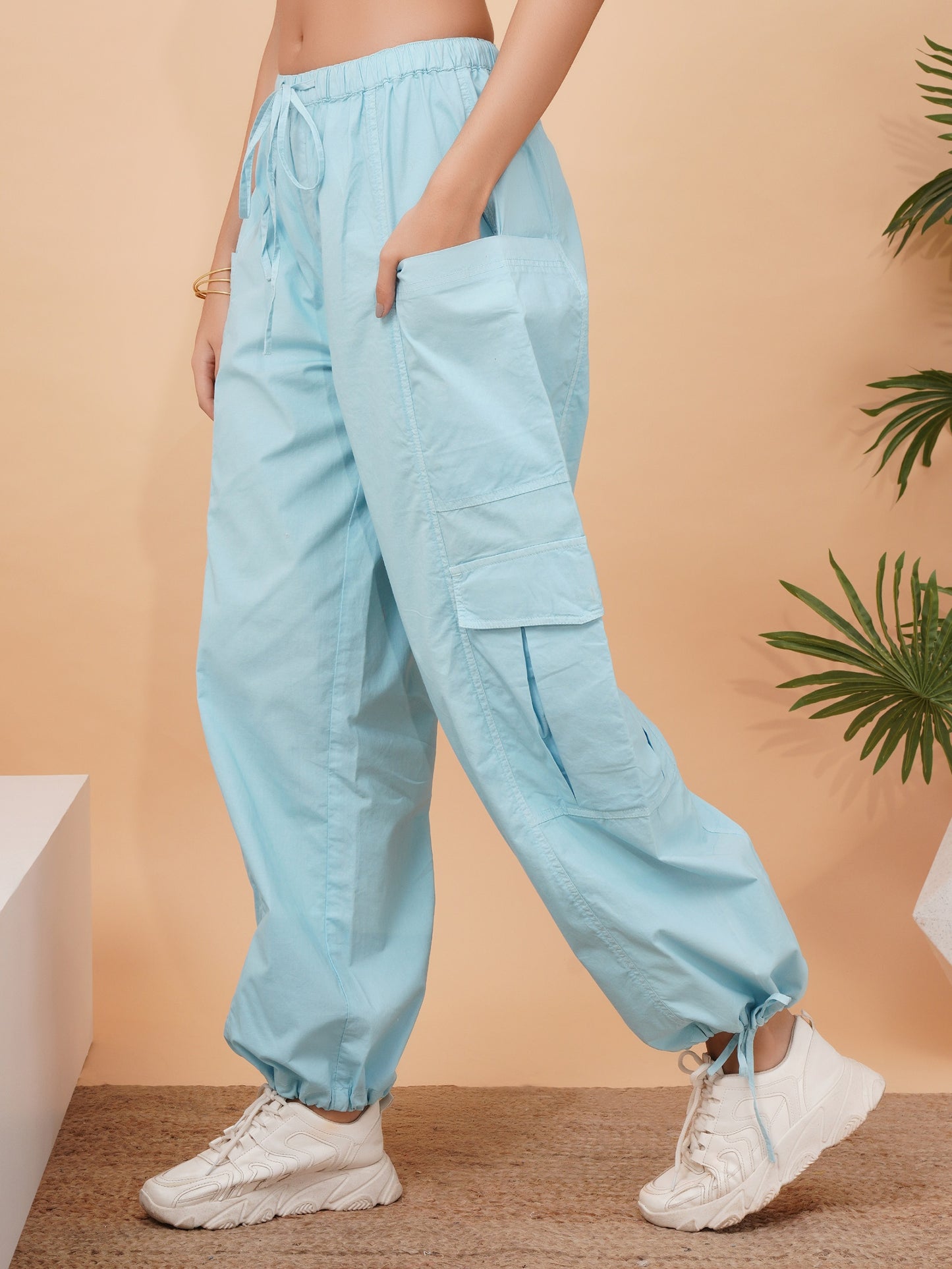 Women Aqua Cargos