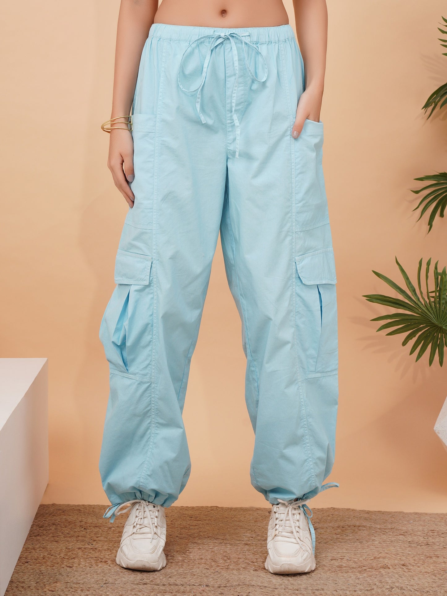 Women Aqua Cargos