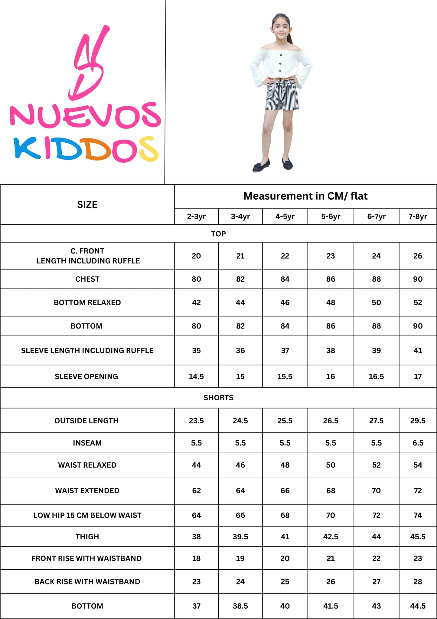 NUEVOSKIDDOS Cotton Butterfly Printed Top & Shorts Set for Kids White