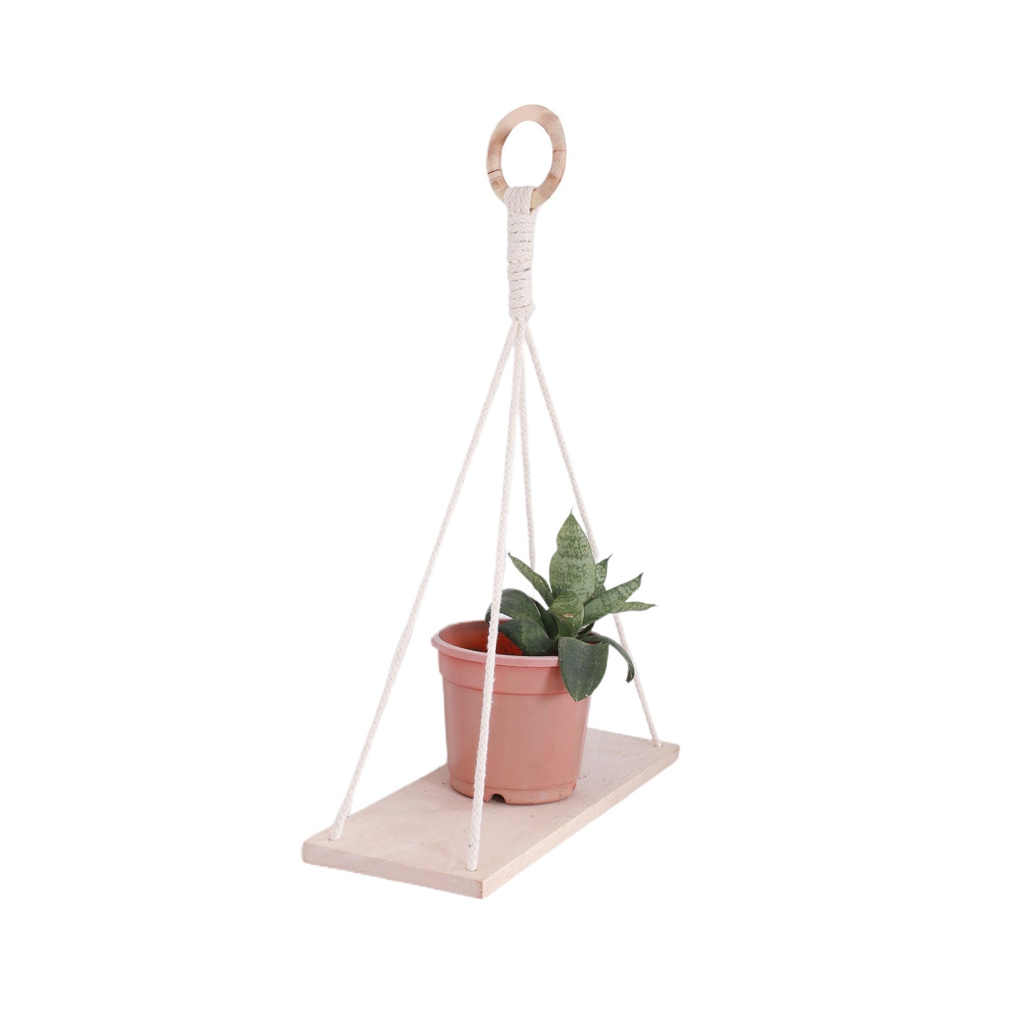 NUEVOSGHAR Macrame Wall Hanging Decor Shelf| Wood Wall Shelf| Handmade Wall Hanging Shelf | Macrame Wall Hanging |