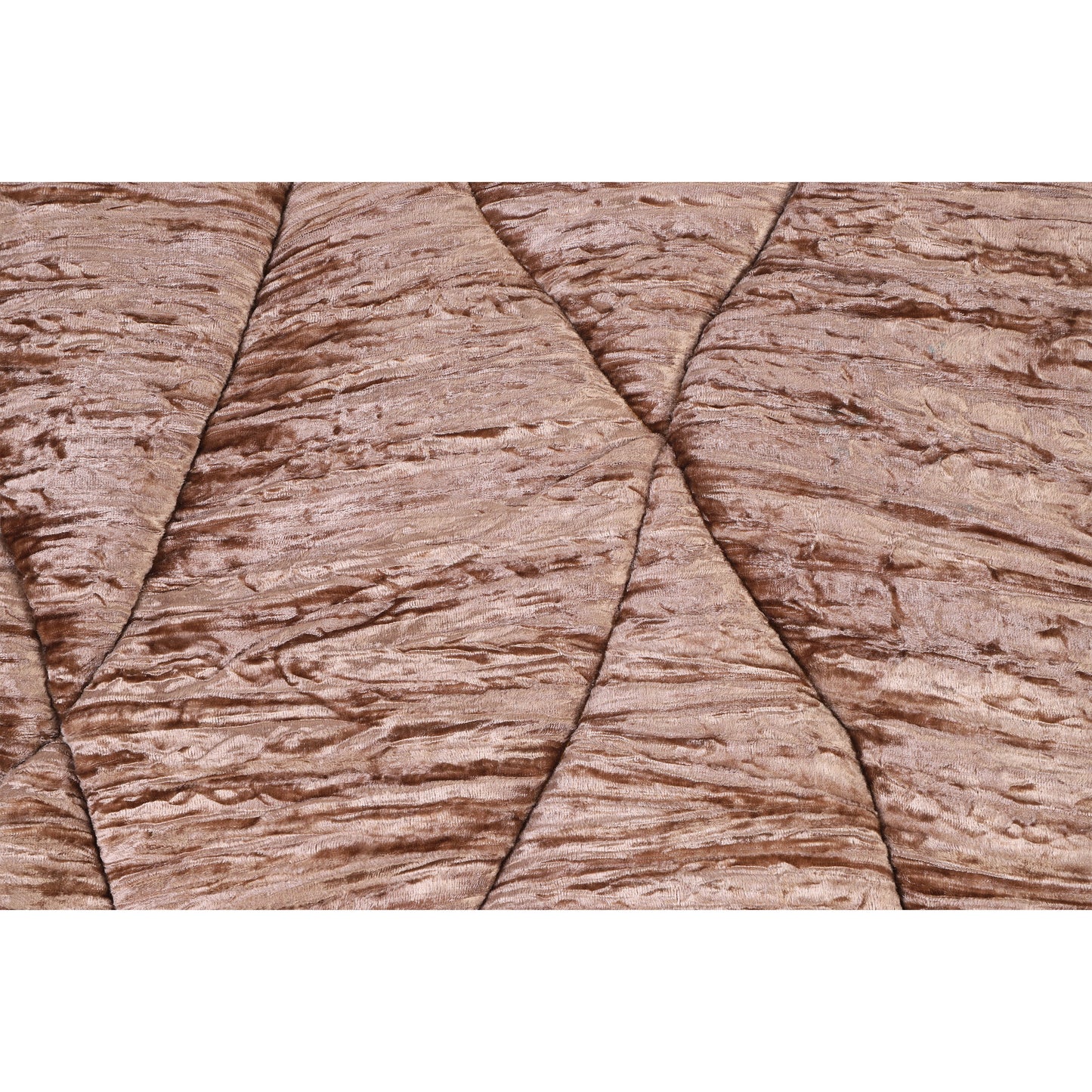 NUEVOS DOGGADIL Velvet Flat Pet Bed | Washable Padded Pet Bed| Light Weighted Dog Bolster Mat Beige