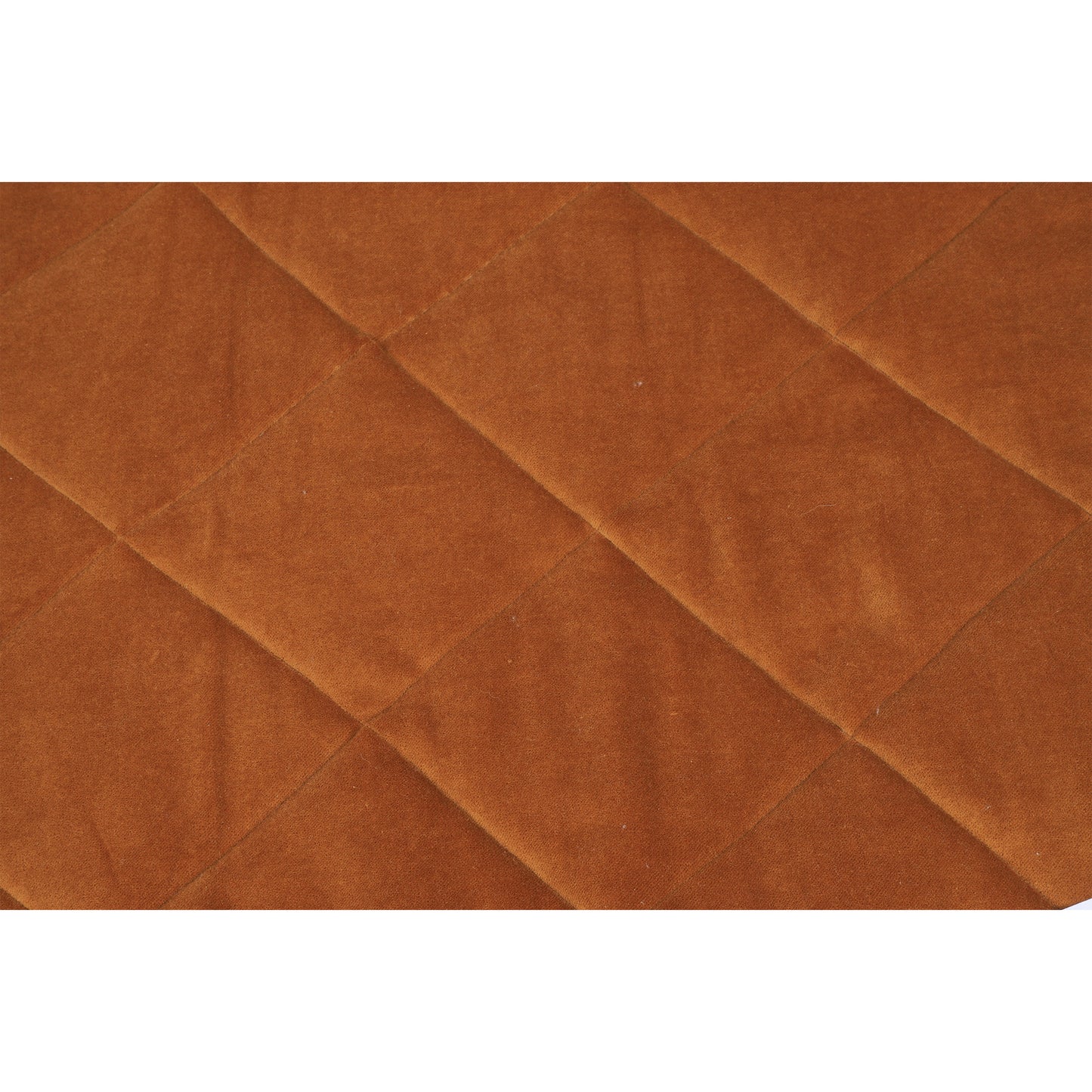 NUEVOS DOGGADIL Velvet Bolster Pet Bed | Washable Padded Pet Bed| Light Weighted Dog Bolster Mat Rust