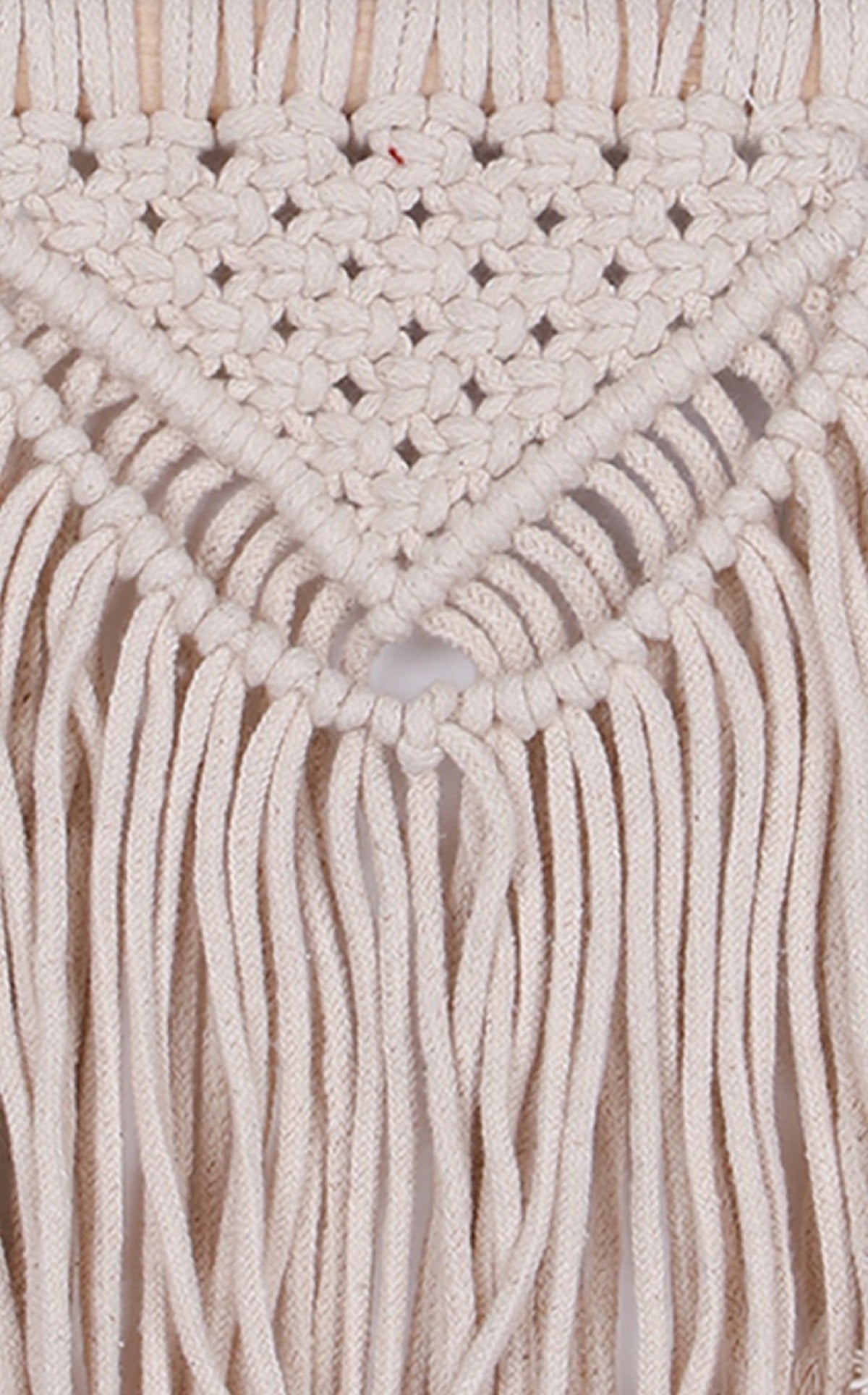 NUEVOSGHAR Wall Decor Solid Macrame | Home Decorative Wall Hanging | Handmade Wall Decor Macrame For Home, Bedroom, Livingroom, Hall, Office | Boho Handcrafted Macrame For Wall Hanging_ Ivory
