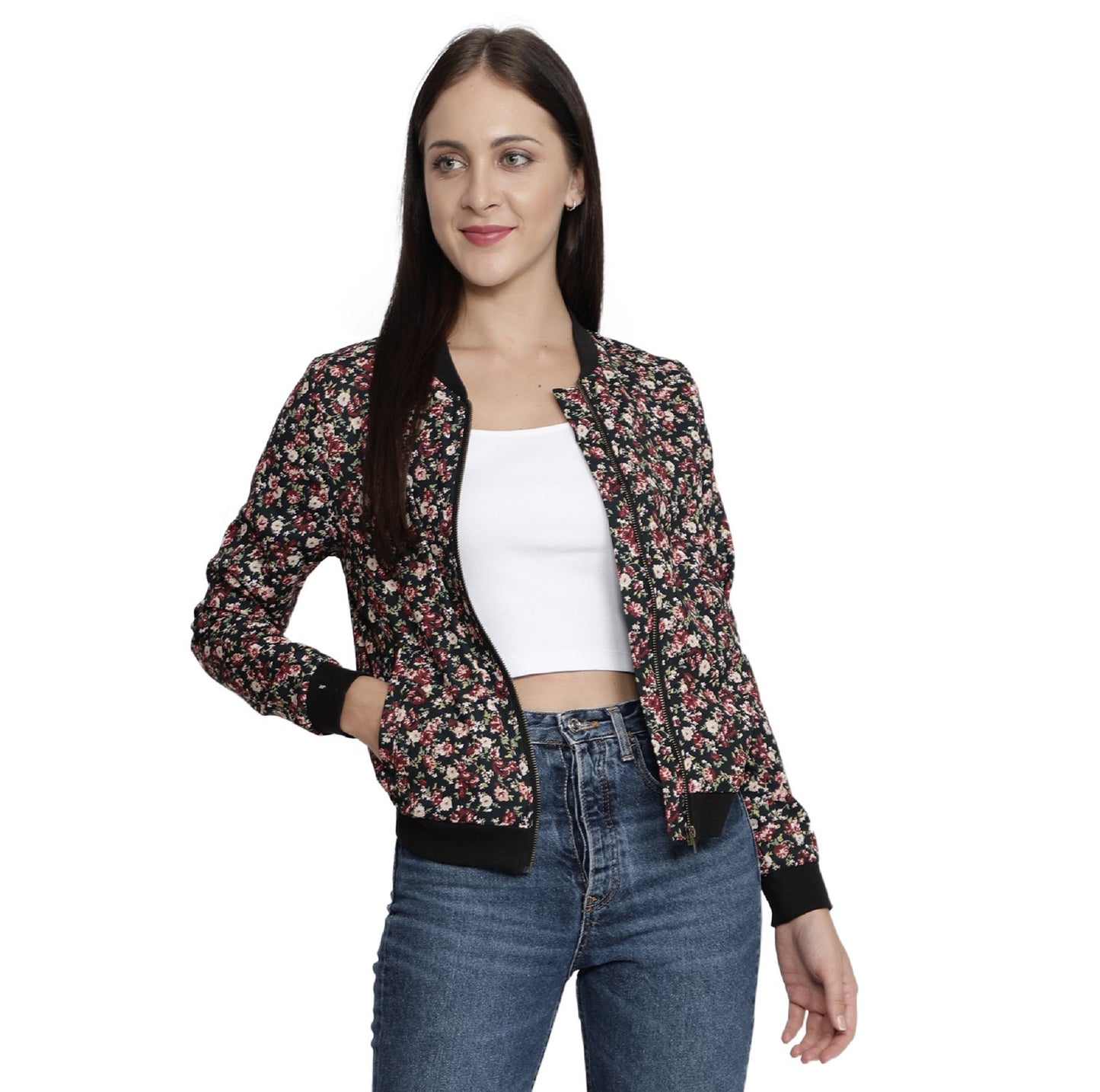 Nuevosdamas Woman's Bomber Jacket Multicolored