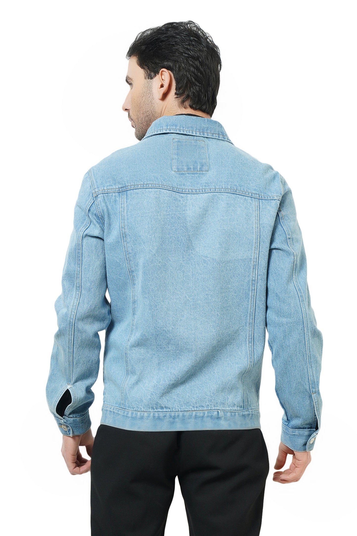 NUEVOSPORTA Denim Jacket for Men | Light Blue