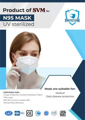 PROTECTERR MAK-N95 (White, Free Size)