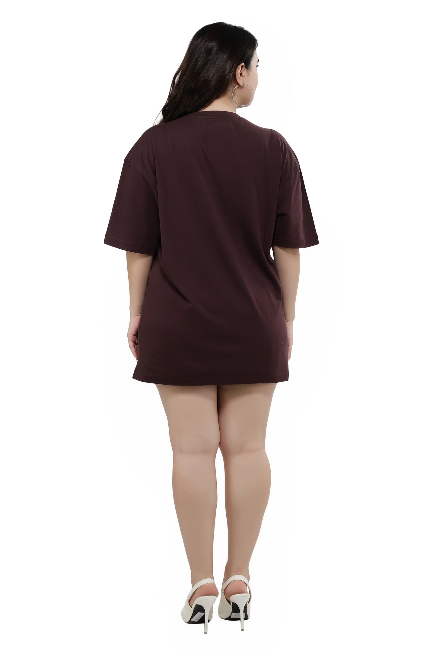 NUEVOSDAMAS Women Cotton Graphic Printed Half Sleeve Women's Black T-Shirt