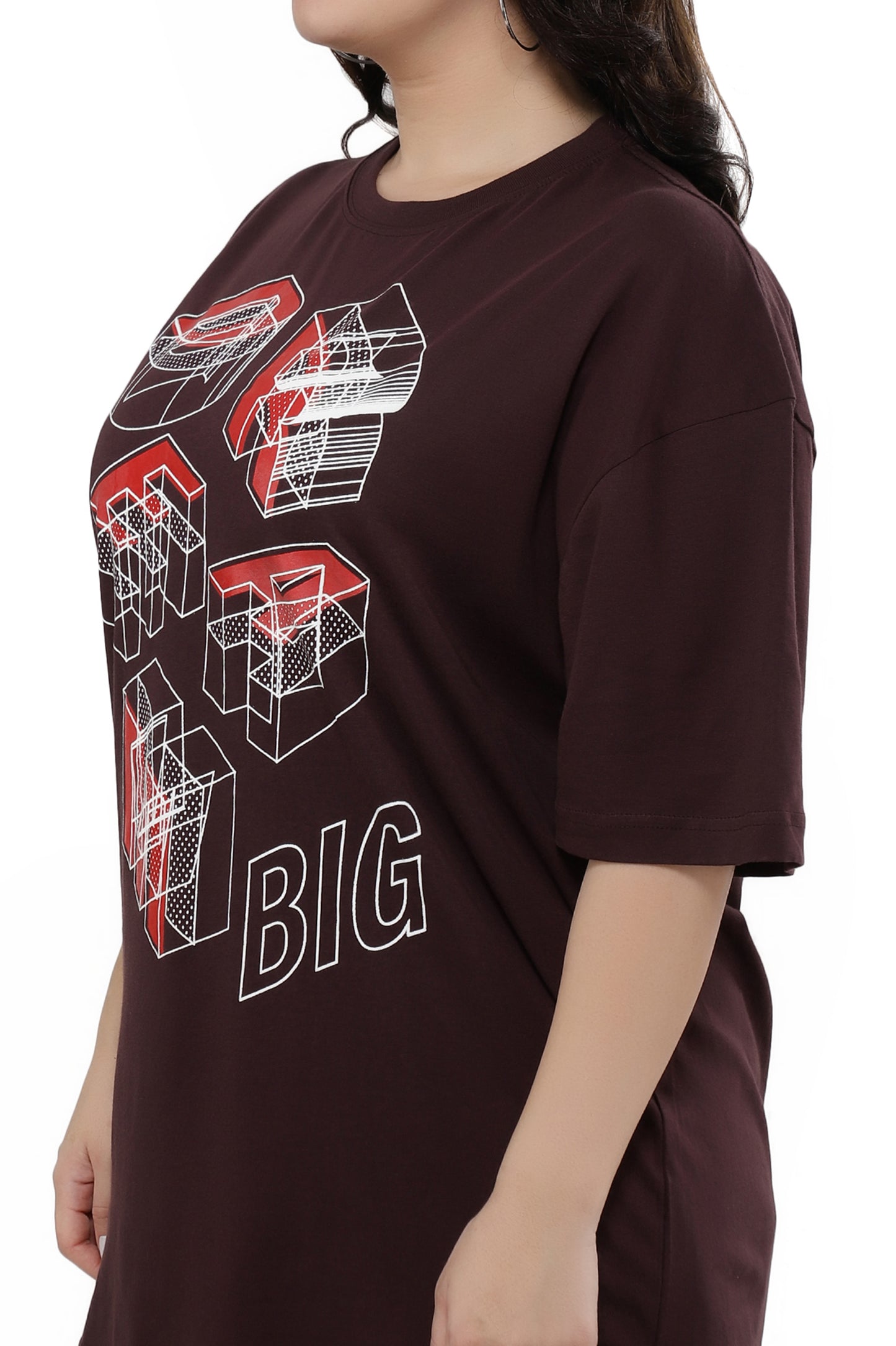 NUEVOSDAMAS Women Cotton Graphic Printed Half Sleeve Women's Black T-Shirt