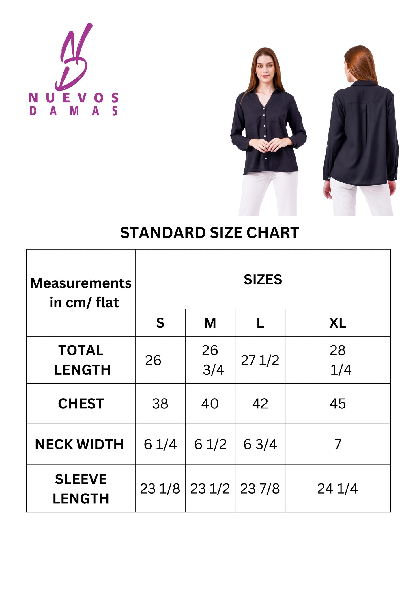 NUEVOSDAMAS Solid Charcoal Casual/Formal Women Full Sleeve Shirt