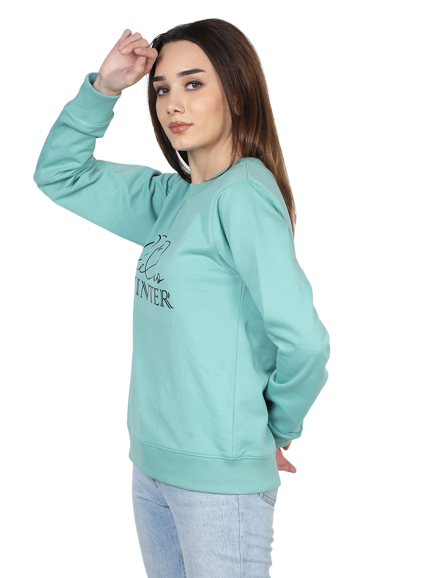 Full Sleeve Printed Women Sweatshirt