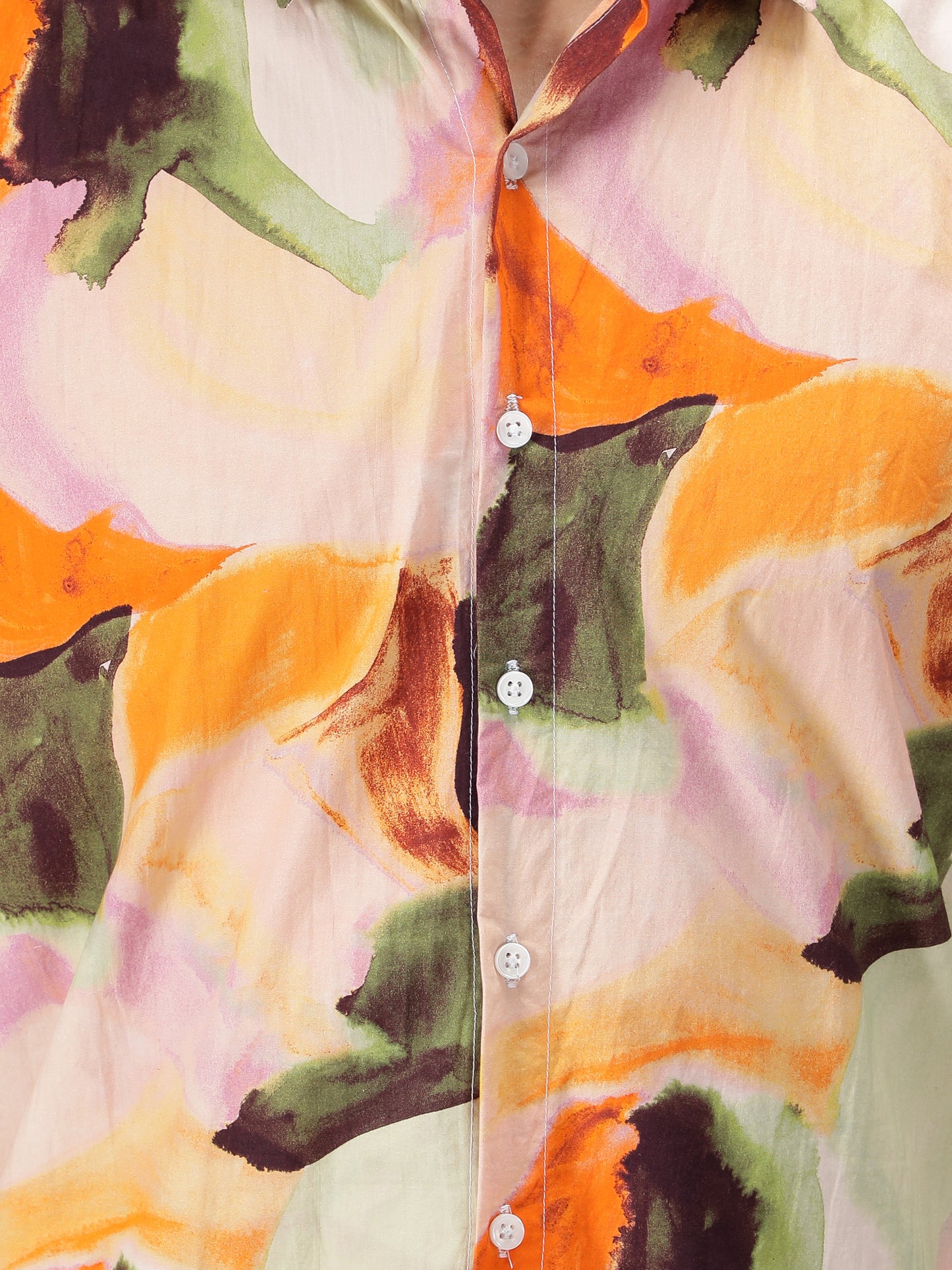 NUEVOSPORTA Men's Rayon Printed Multi Colour Shirt I HD Tropical Print Summer Wear Shirt