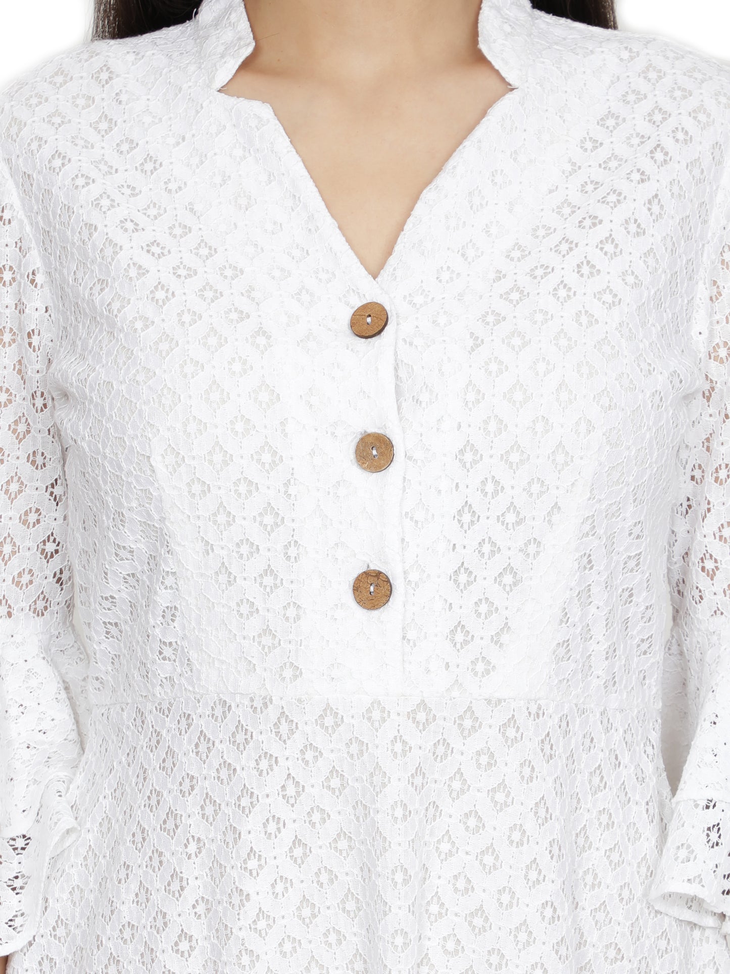 Women A-line White Dress freeshipping - NUEVOSDAMAS