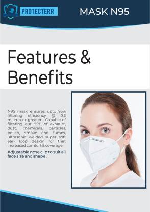 PROTECTERR MAK-N95 (White, Free Size)