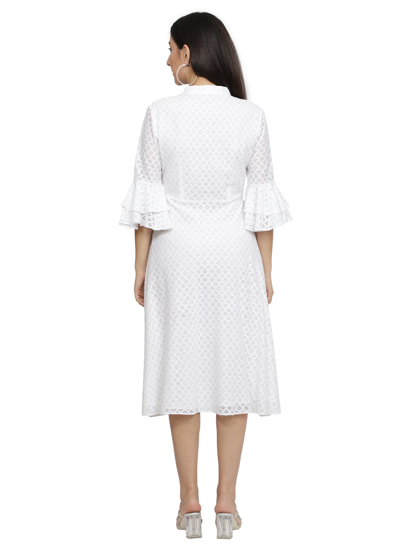 Women A-line White Dress freeshipping - NUEVOSDAMAS