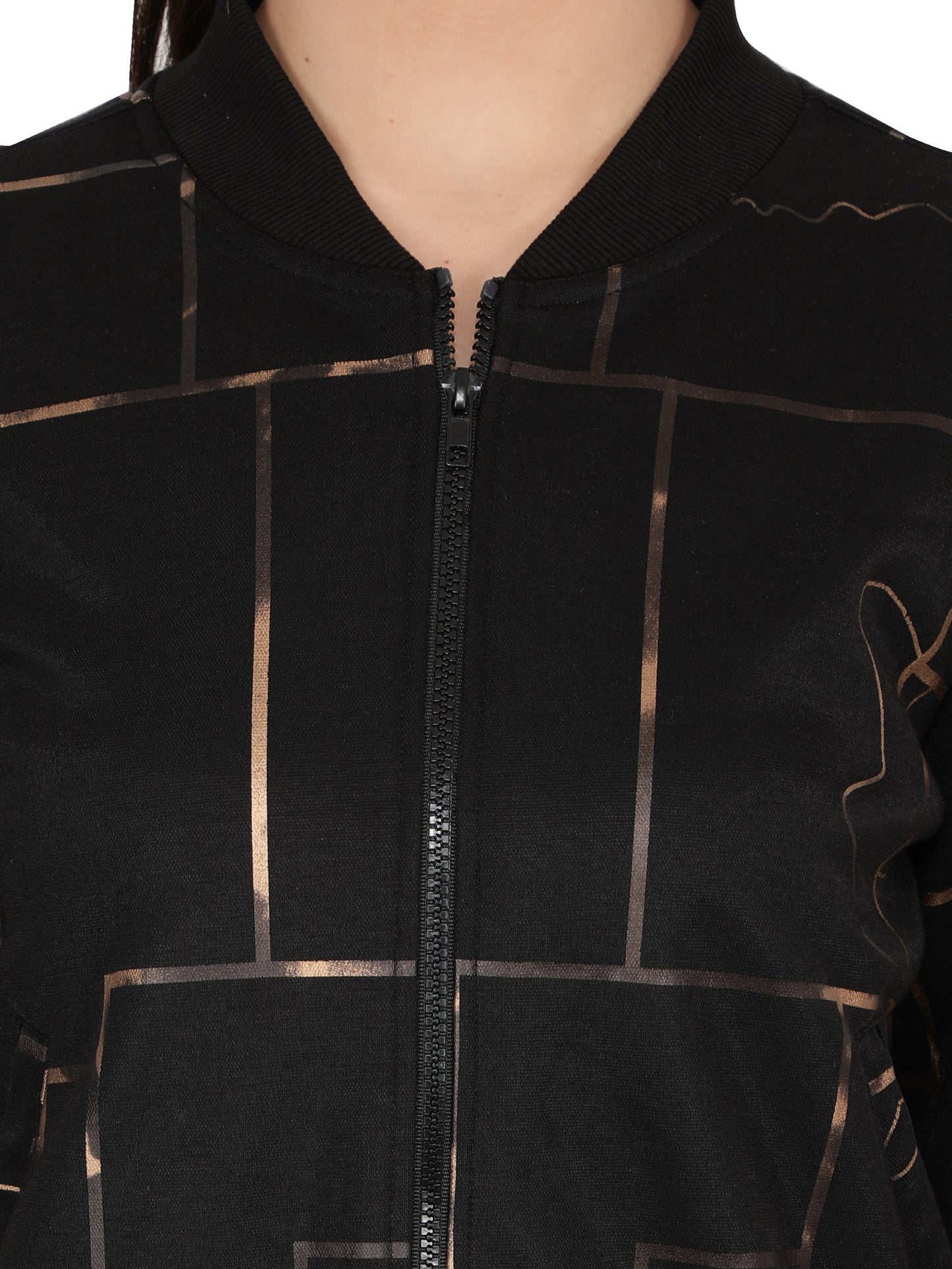 Nuevosdamas Woman's Bomber Jacket Black