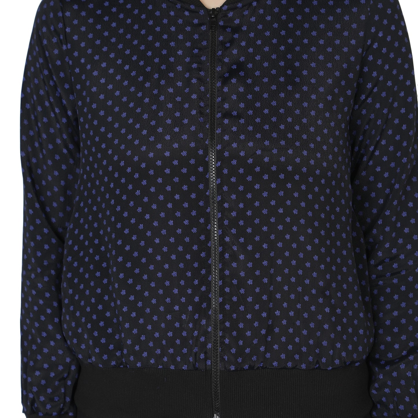 NUEVOSDAMAS Women Full sleeve Multi Floral Printed Bomber Jacket