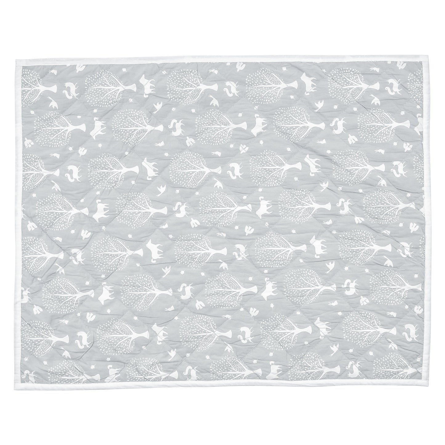 NUEVOSGHAR Printed Super Soft Baby Blanket Cum Mattress (0-36 Months)_Grey