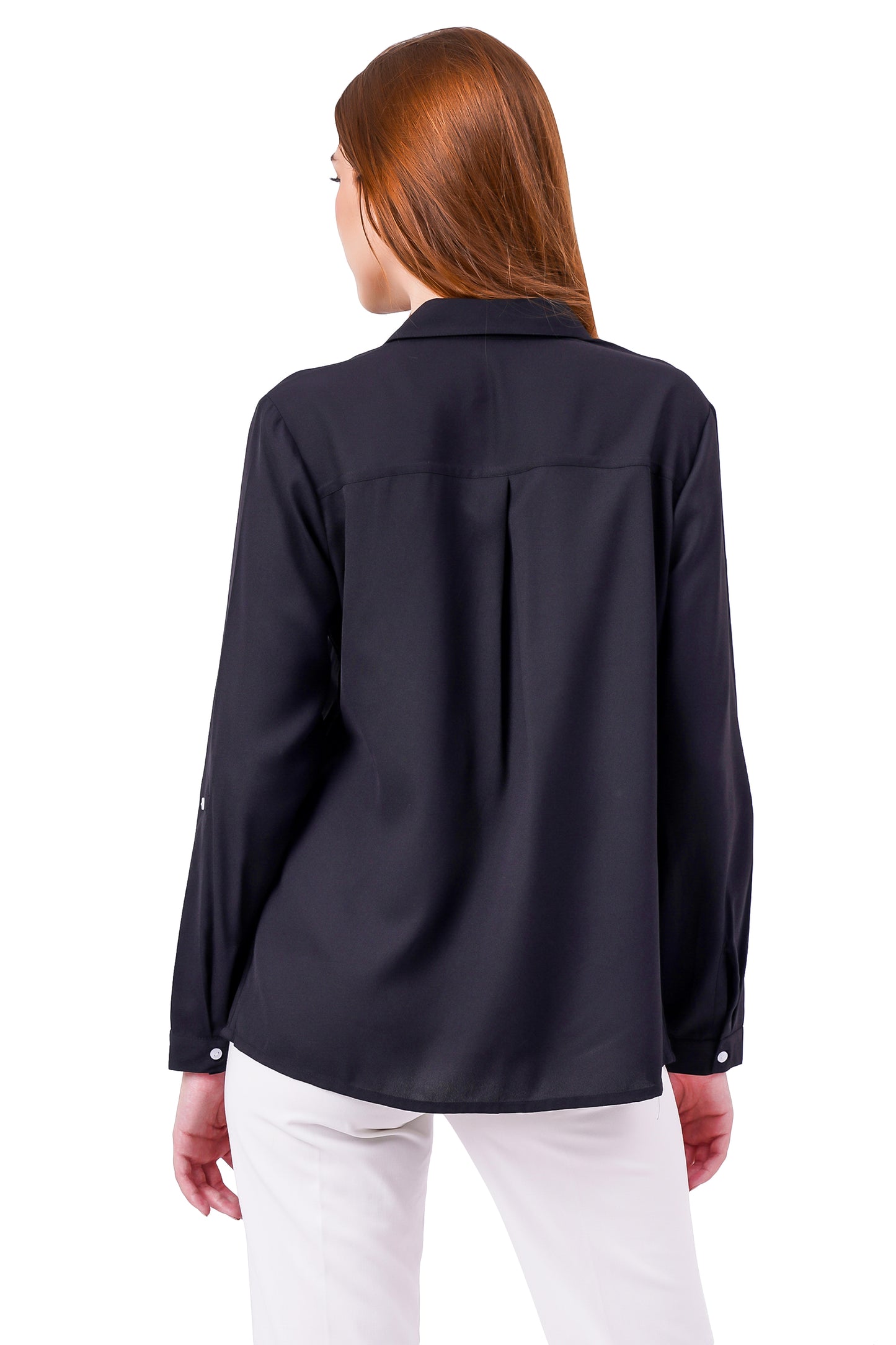 NUEVOSDAMAS Solid Charcoal Casual/Formal Women Full Sleeve Shirt