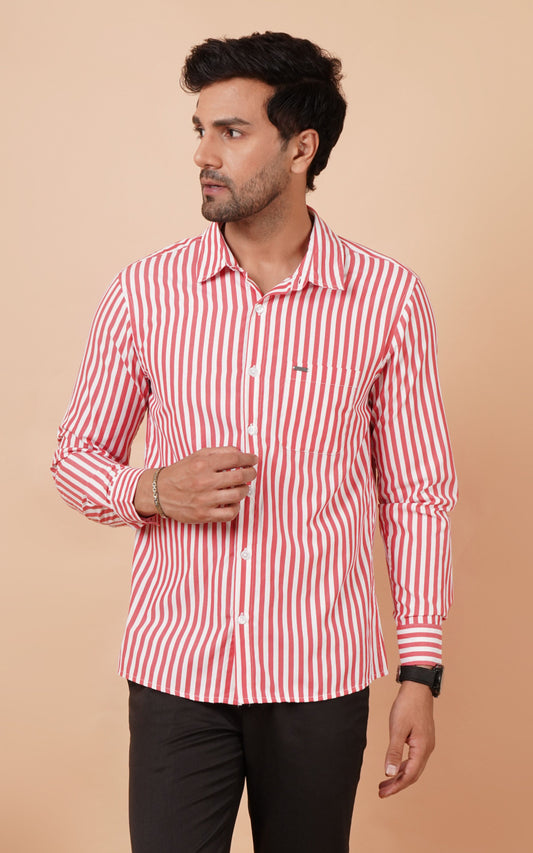 Men Regular Fit Checkered Formal Shirt