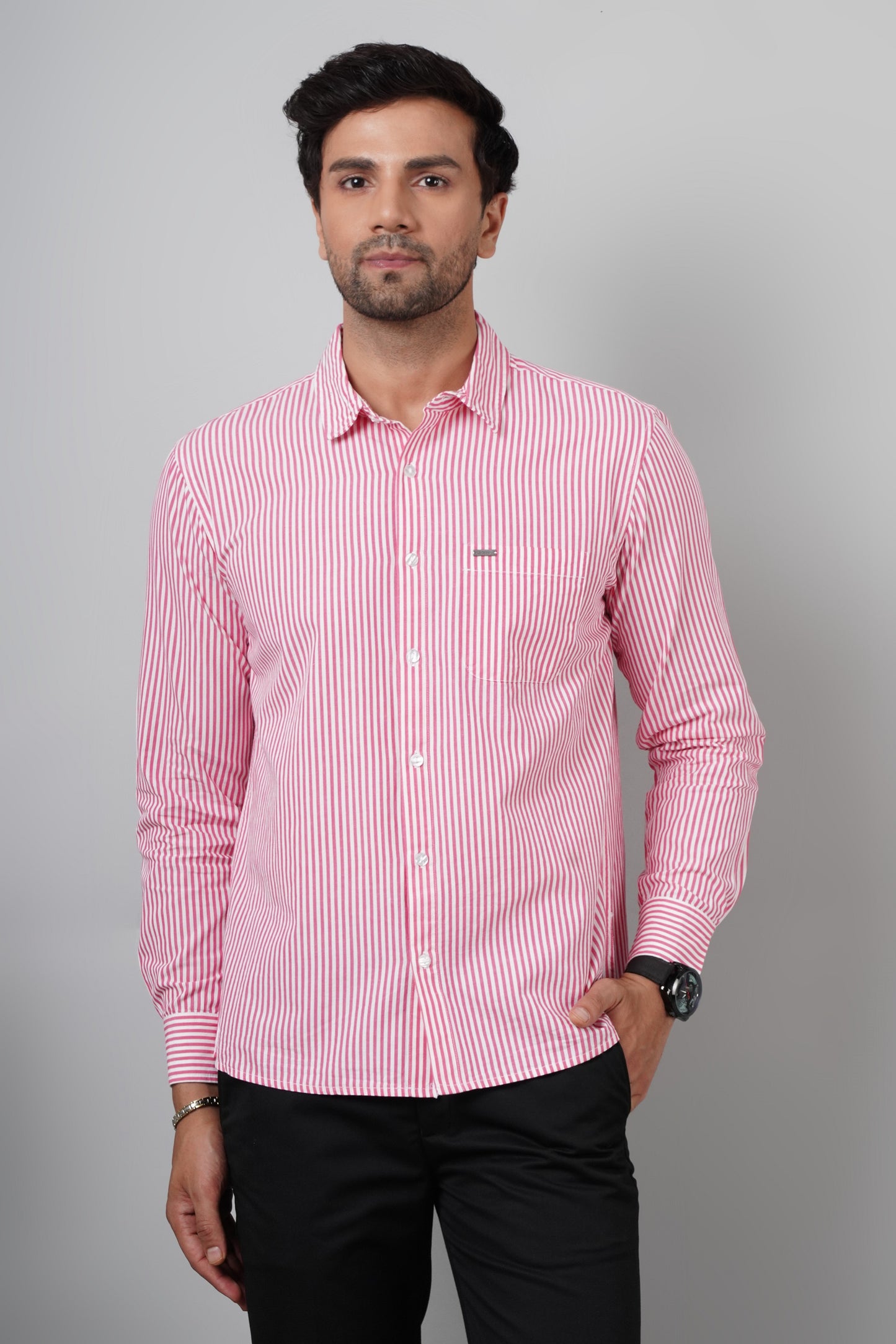 Men Regular Fit Printed Formal Shirt