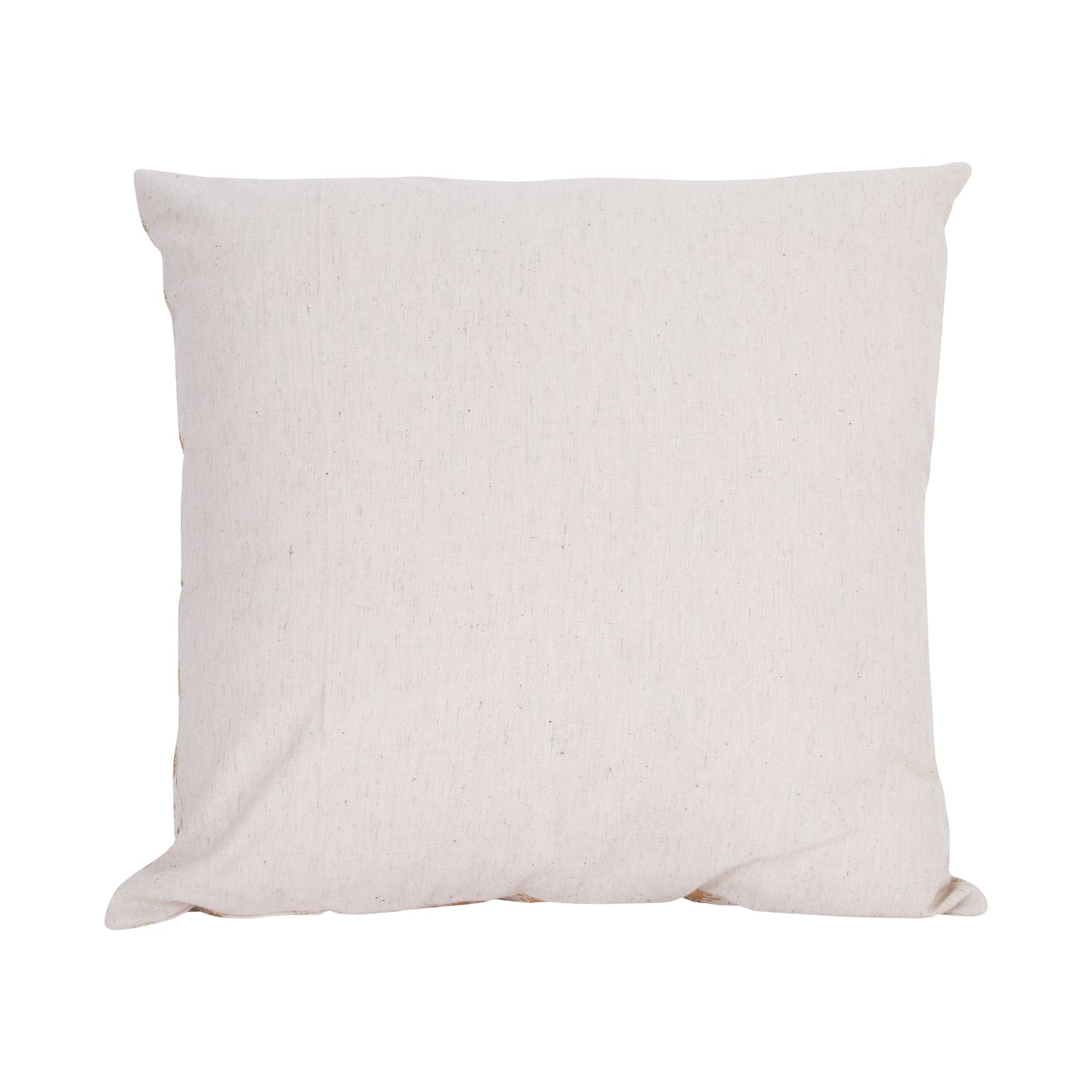 NUEVOSGHAR Cotton Printed Cushion Cover | Square Cushion Cover For Bedding/Sofa/Couch | Home Decorative Cushion Covers | Pack of 1 piece | 18x18 Inch_Beige