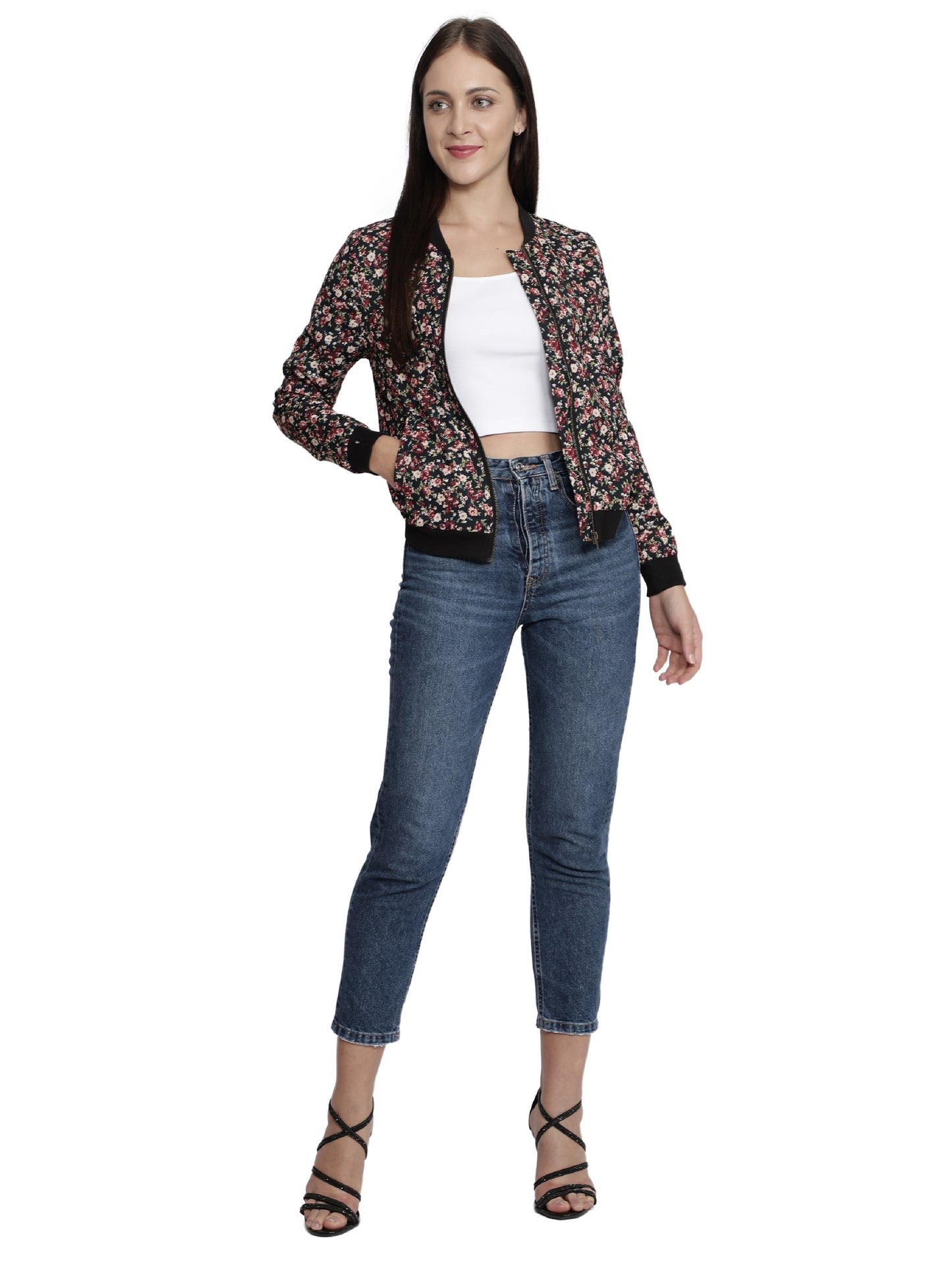 Nuevosdamas Woman's Bomber Jacket Multicolored