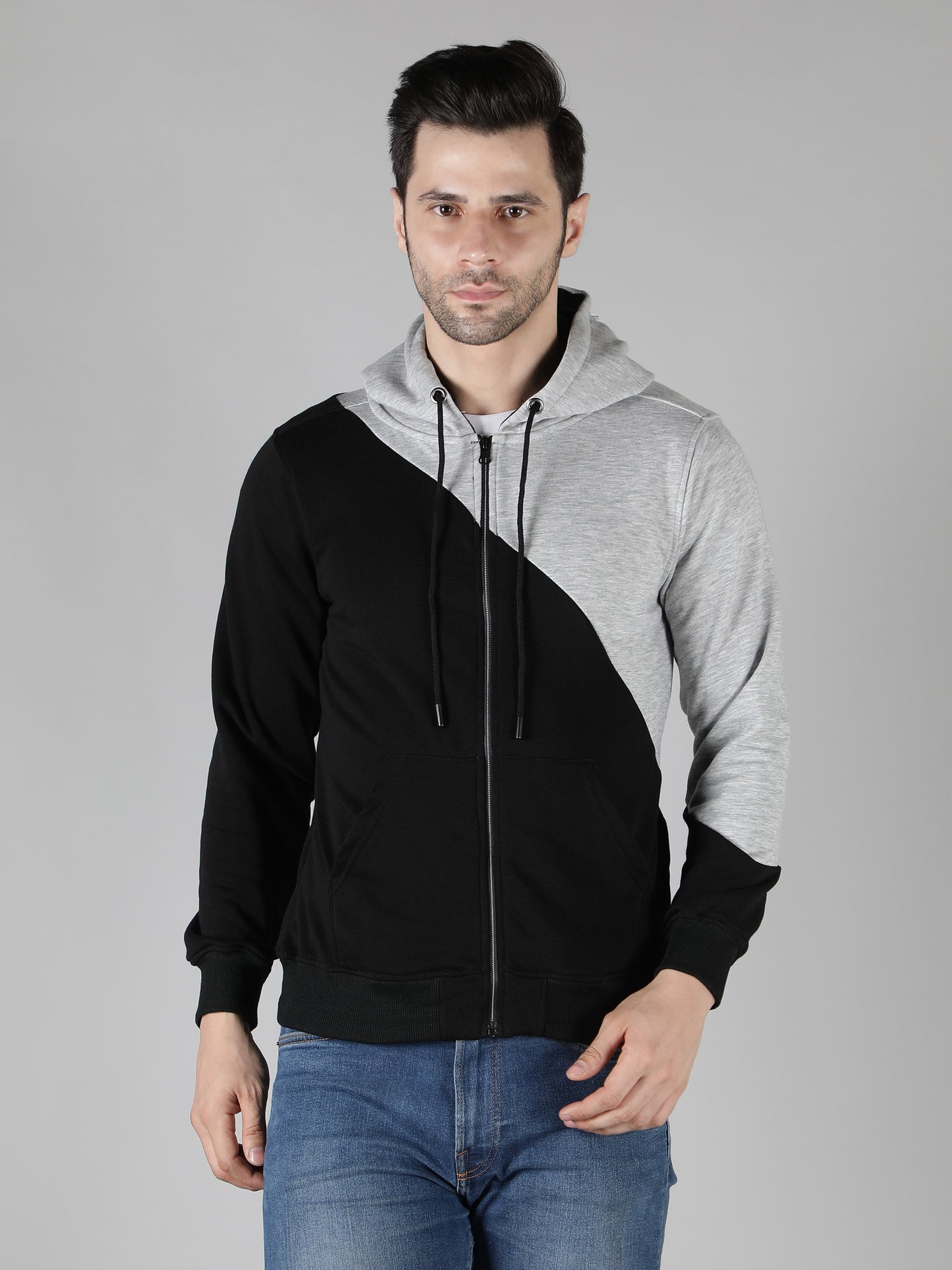 NUEVOSPORTA Men's Winter wear Terry Hooded Jacket
