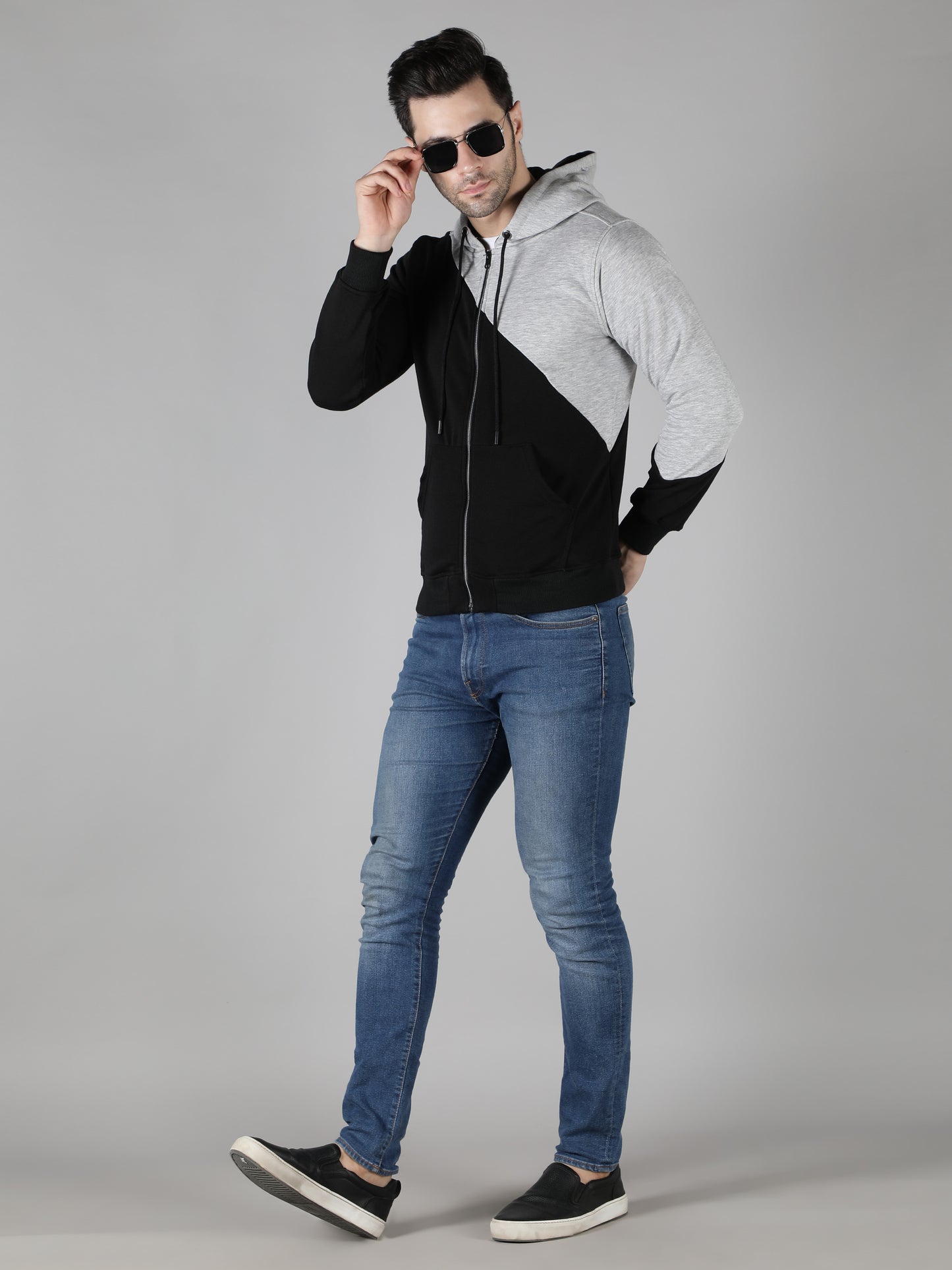 NUEVOSPORTA Men's Winter wear Terry Hooded Jacket