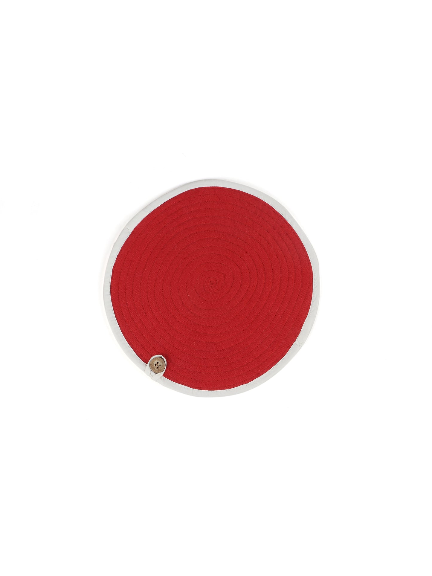 Pure Cotton Rectangle & Round Shape Roti/Chapati Cover Combo|Chapati Cloth Cover | Cotton Traditional Roti Warmer |Tortillas Cover| Kitchen Roti Keeper. Set-Pack of 2 Roti Covers(Red/White)