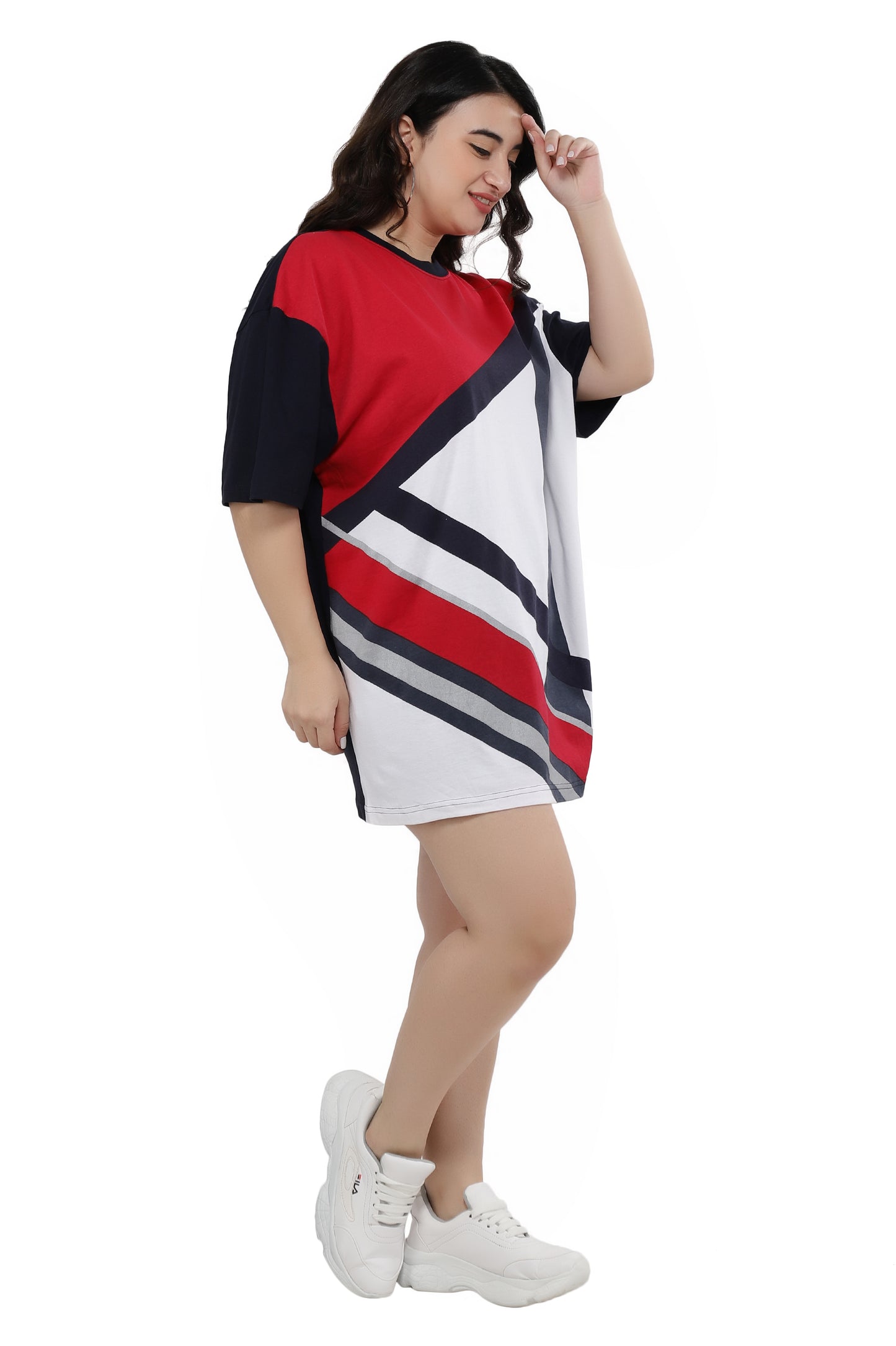 NUEVOSDAMAS Women Cotton Printed Half Sleeve Women's Multicolor T-Shirt