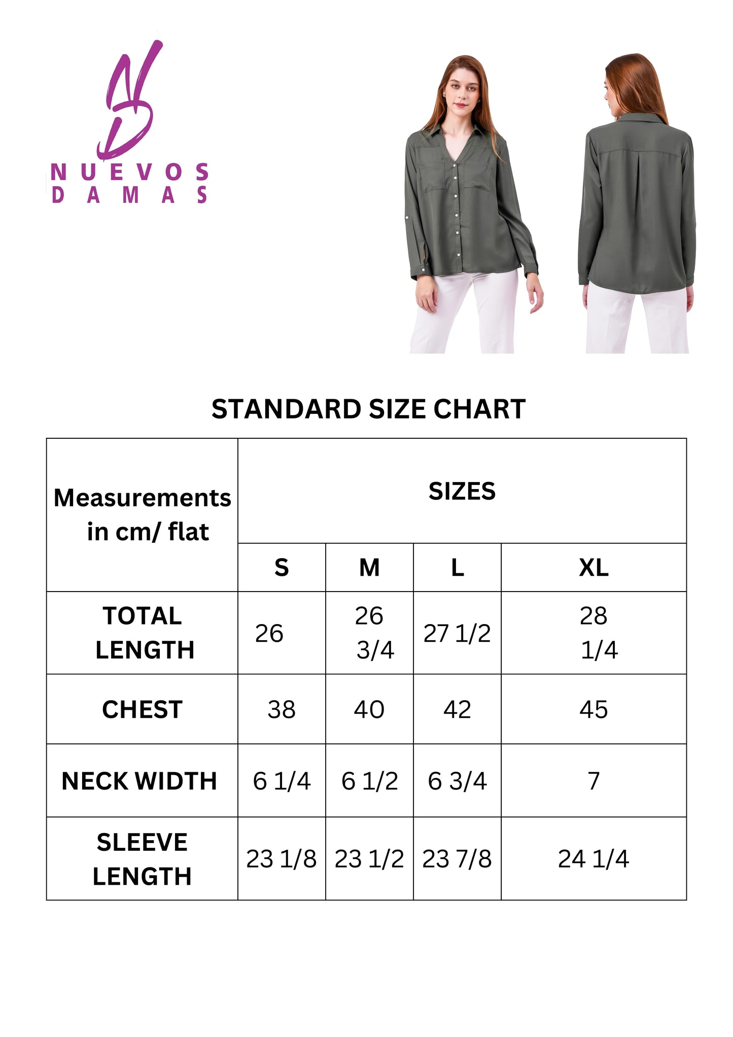 NUEVOSDAMAS Solid Green Casual/Formal Women Full Sleeve Shirt