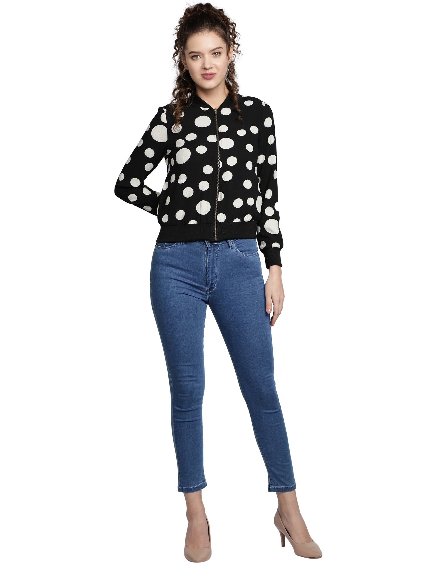 Full Sleeve Printed Women Casual Jacket freeshipping - NUEVOSDAMAS