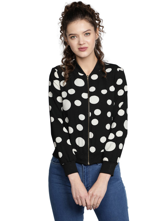 Full Sleeve Printed Women Casual Jacket freeshipping - NUEVOSDAMAS