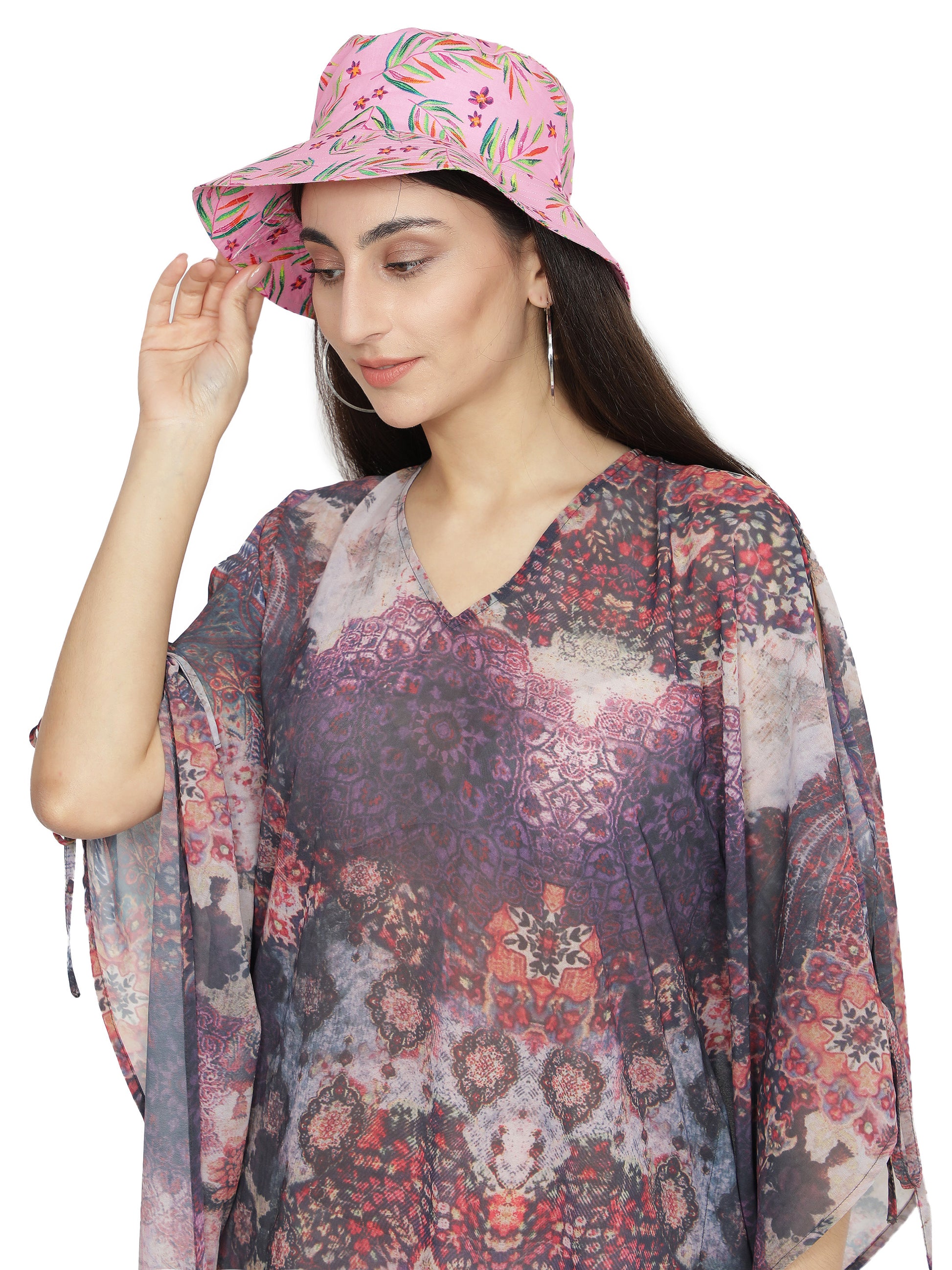 Circular Sun Hat/Round Hat  (Pink) freeshipping - NUEVOSDAMAS