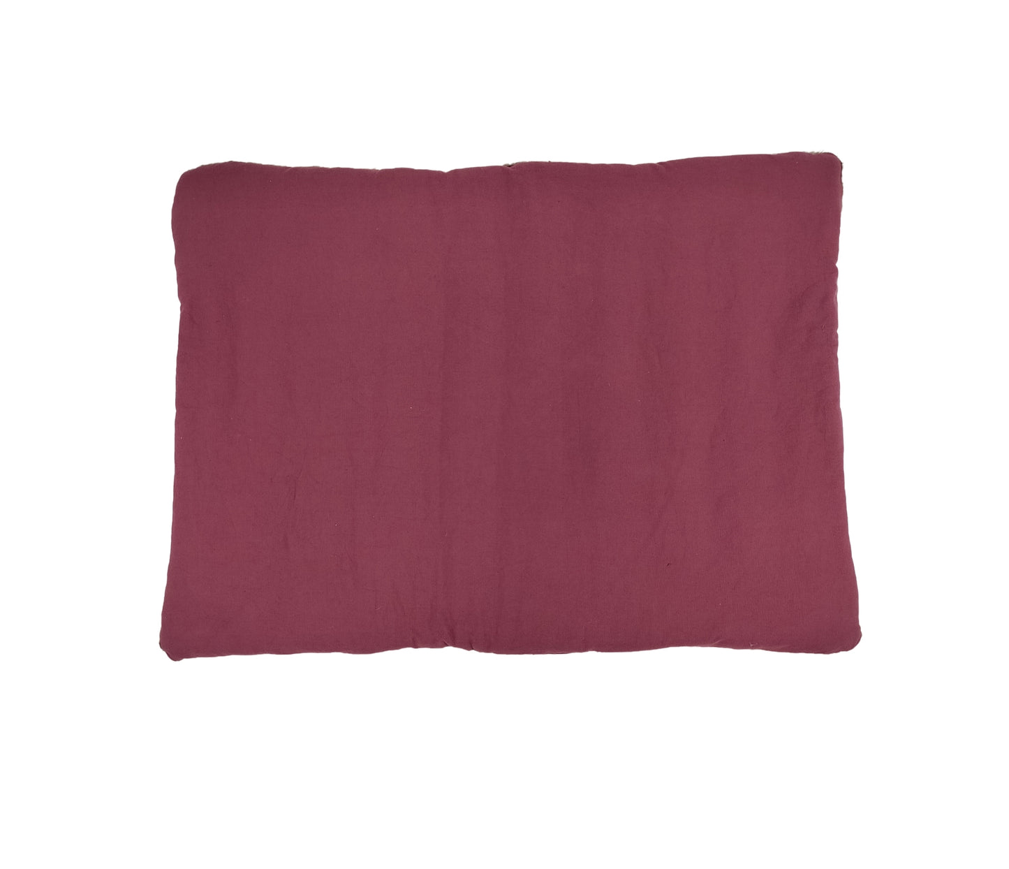 NUEVOS DOGGADIL Mauve Cotton Canvas Quilted Rectangle Pet Bed Mattress | Washable Padded Pet Bed| Light Weighted Dog Flat Mat