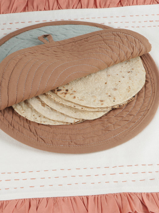 NUEVOSGHAR Pure Cotton Round Shape Roti/Chapati Cover |Chapati Cloth Cover | Cotton Traditional Roti Warmer |Tortillas Cover| Kitchen Roti Keeper.