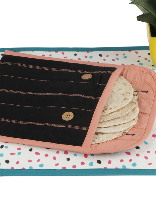 NUEVOSGHAR Pure Cotton Round Shape Roti/Chapati Cover |Chapati Cloth Cover | Cotton Traditional Roti Warmer |Tortillas Cover| Kitchen Roti Keeper.