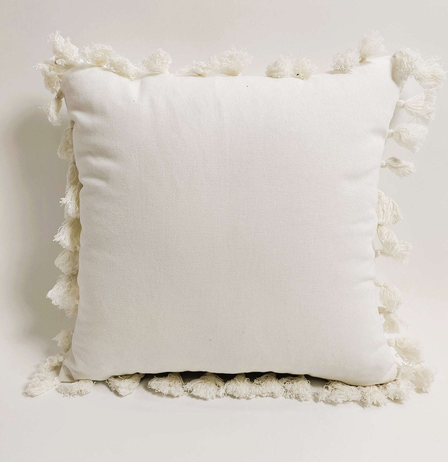 Valentine's Day Cotton Printed Cushion | Cute Couple Printed Cushion Gift | Valentine Gift for Boyfriend Girlfriend | Couples Gift for Him / Her |16x16 Inch_ Cream