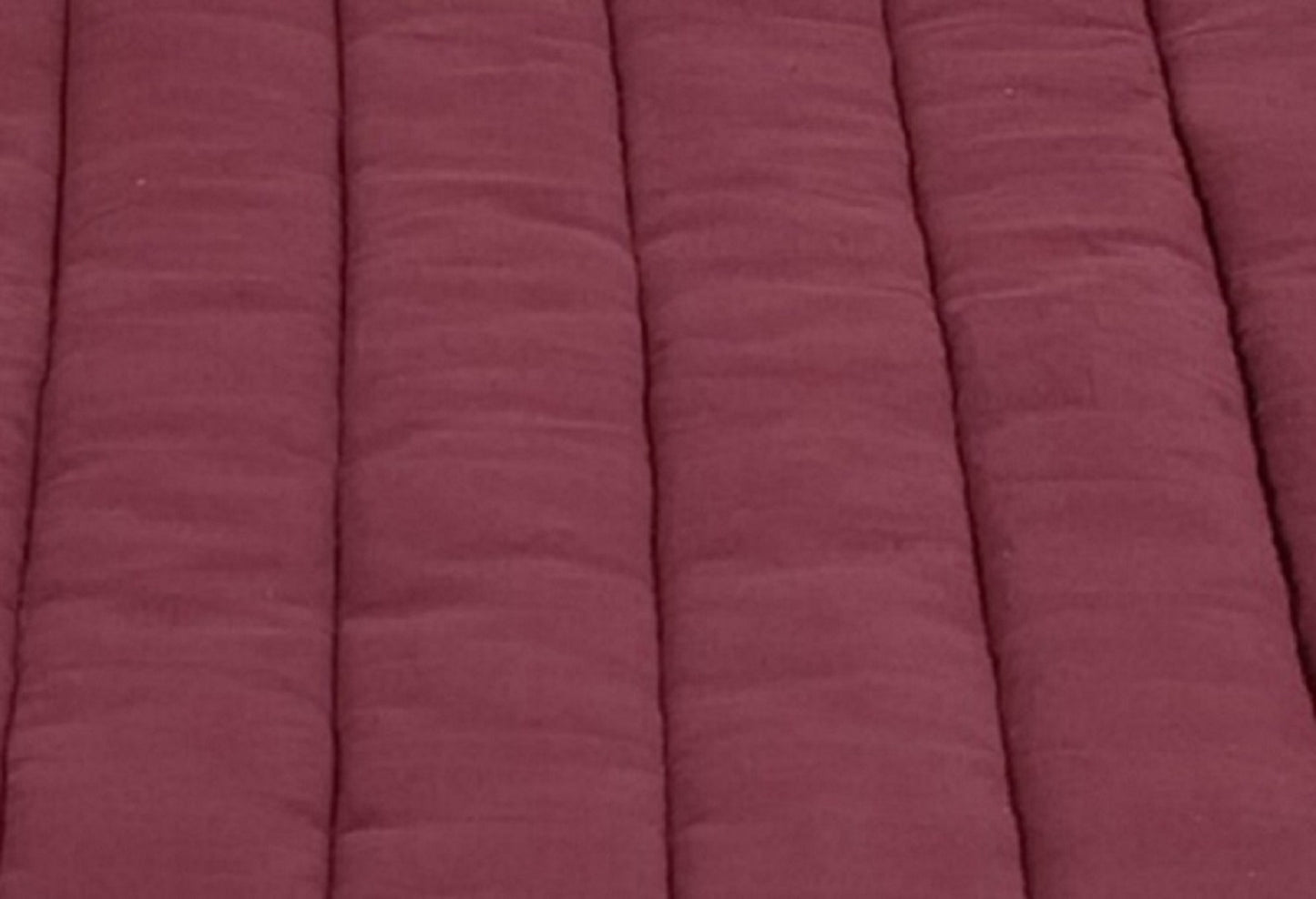 NUEVOS DOGGADIL Mauve Cotton Canvas Quilted Rectangle Pet Bed Mattress | Washable Padded Pet Bed| Light Weighted Dog Flat Mat