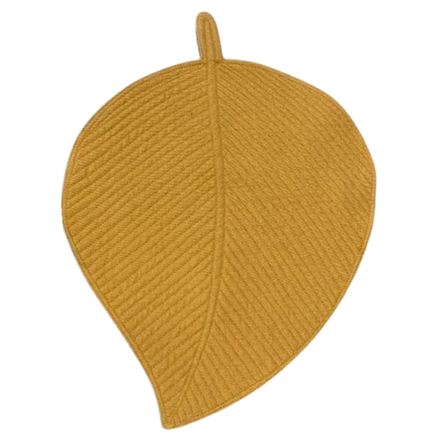 Heat Resistant Leaf Shape Table Placemat- Mustard