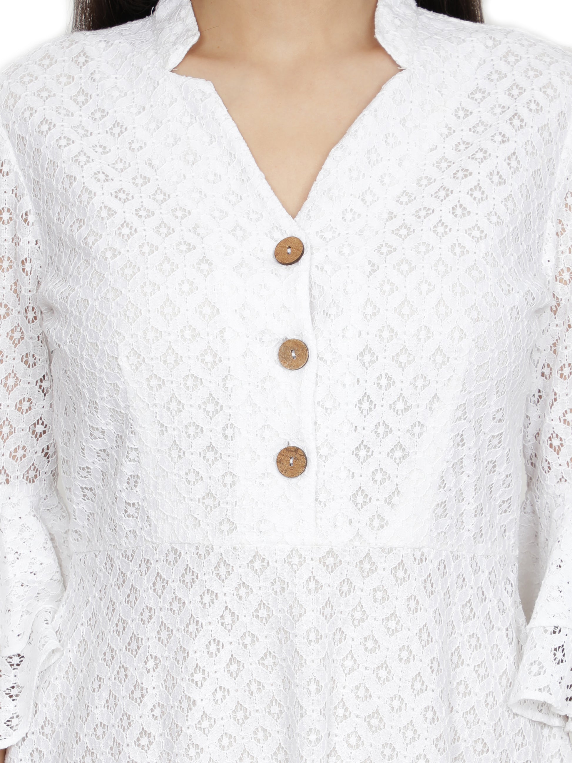 Women A-line White Dress freeshipping - NUEVOSDAMAS
