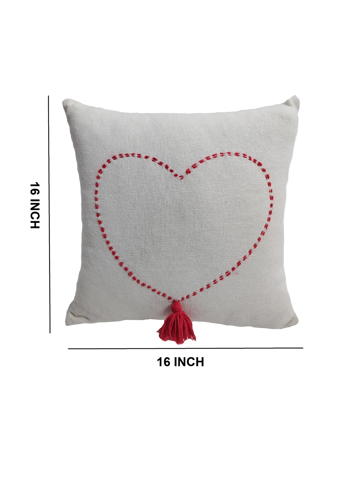 Valentine's Day Printed Cushion Gift Set Combo | Valentine Gift for Boyfriend Girlfriend | Couples Gift for Him/Her_ Off White