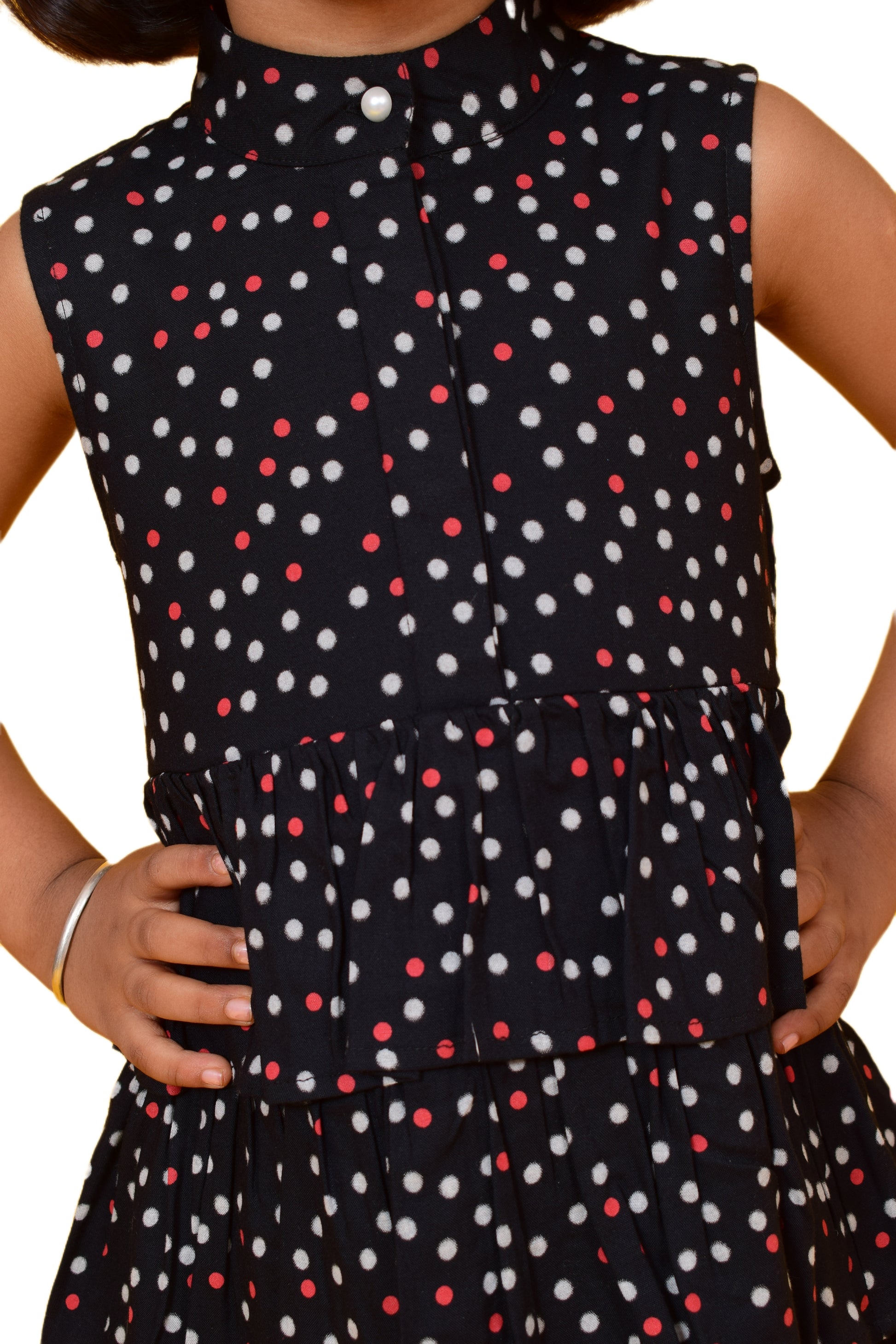 Girls Above Knee Casual Dress  (Black, Sleeveless) freeshipping - NUEVOSDAMAS