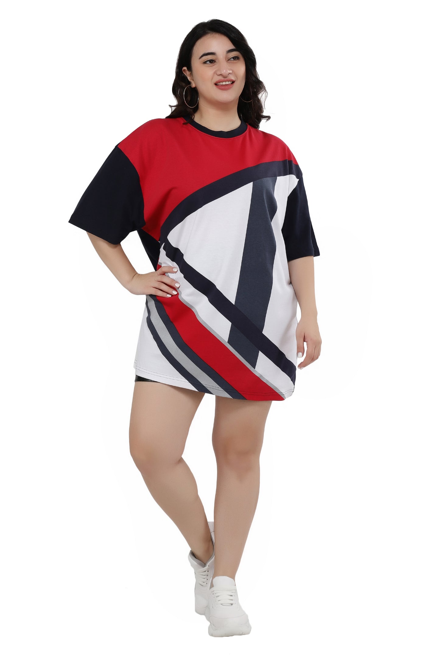 NUEVOSDAMAS Women Cotton Printed Half Sleeve Women's Multicolor T-Shirt