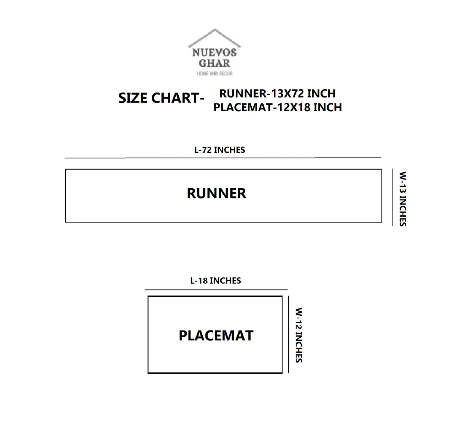 NUEVOSGHAR Printed Patch Work Table Runner with Tassles and Placemats -7 Pcs Set_Multi/Ivory