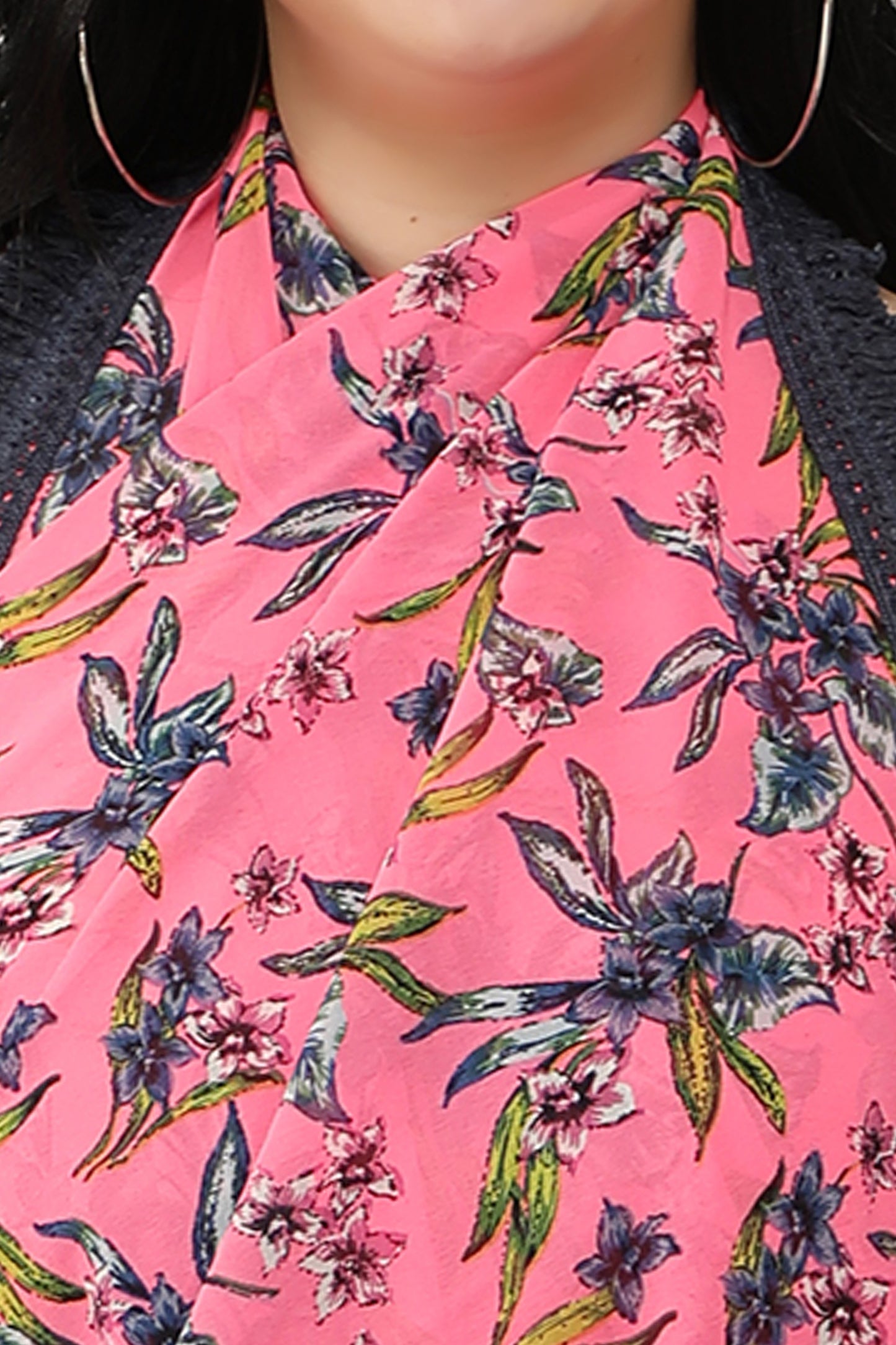 NUEVOSDAMAS Women Western Georgette Printed Sarong